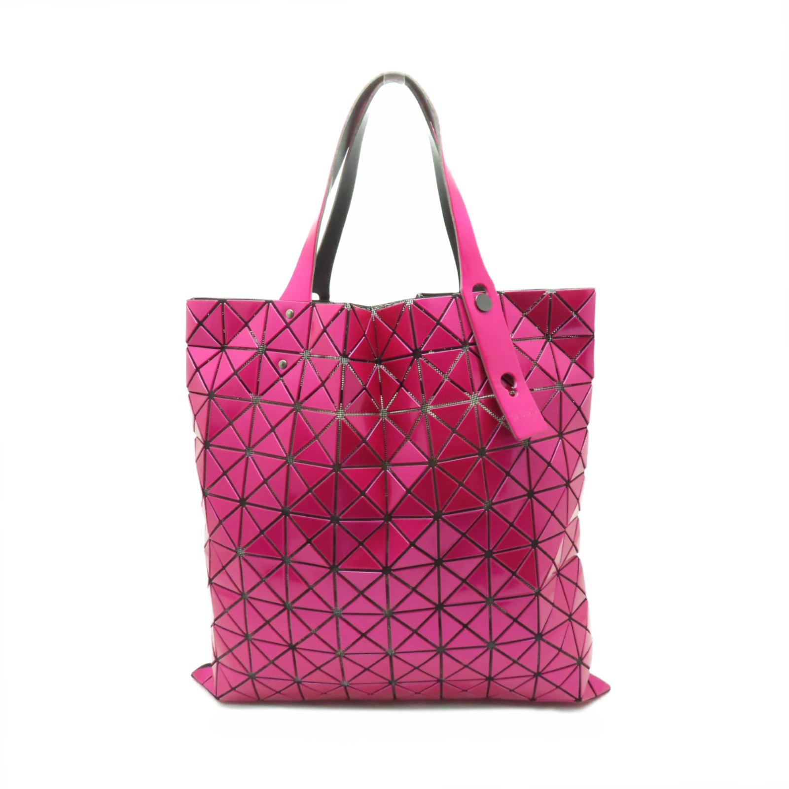 ISSEY MIYAKE 【激減優惠】PVC ISSEY MIYAKE Bao Bao Tote Bag銀扣手挽袋粉紅色