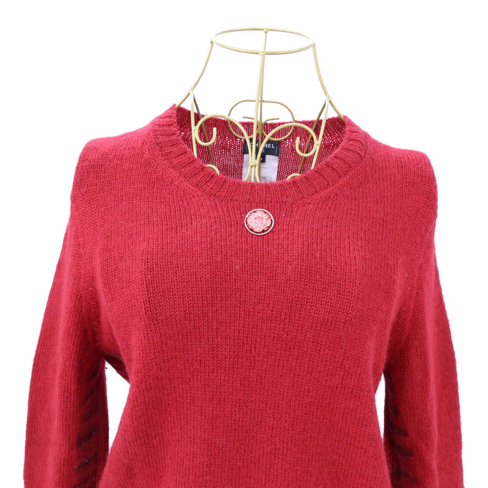 CHANEL Wool Long Sleeve Knitting Sweater針織