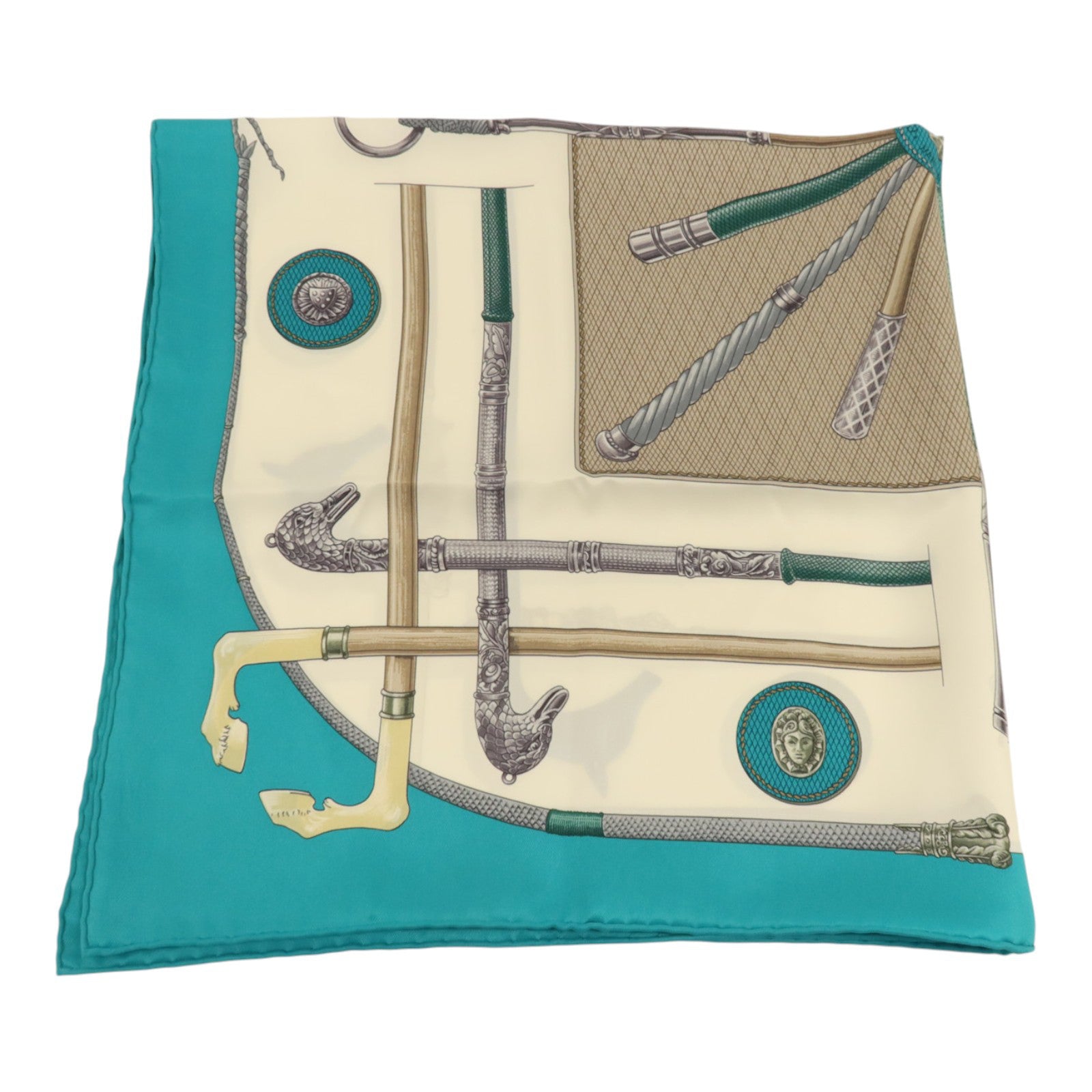 HERMES 絲質Scarf 65x65cm絲巾