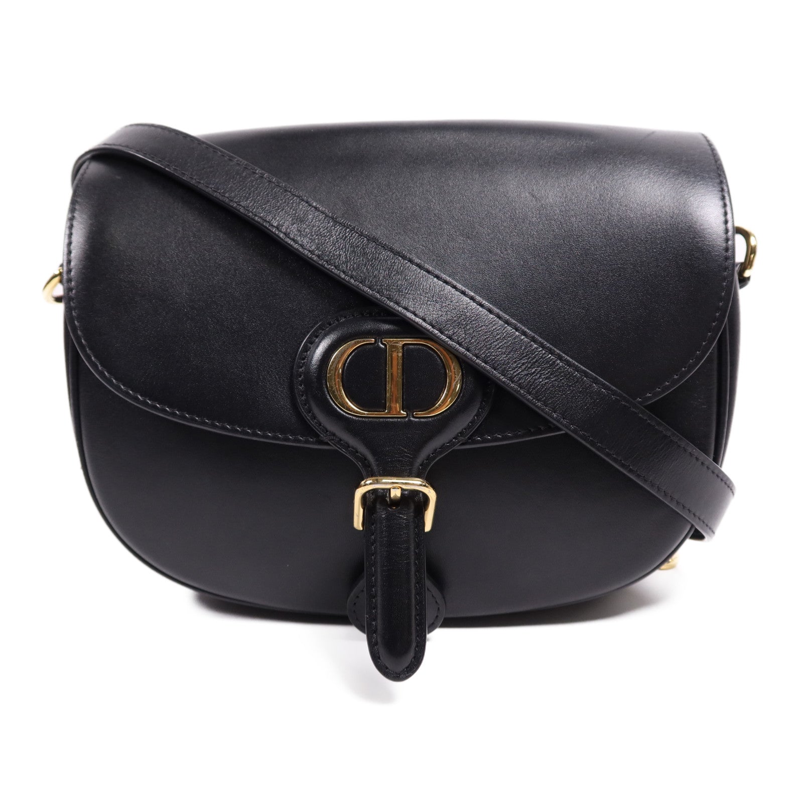 Dior 【激減優惠】牛皮皮革Bobby Bag Medium金扣肩背袋