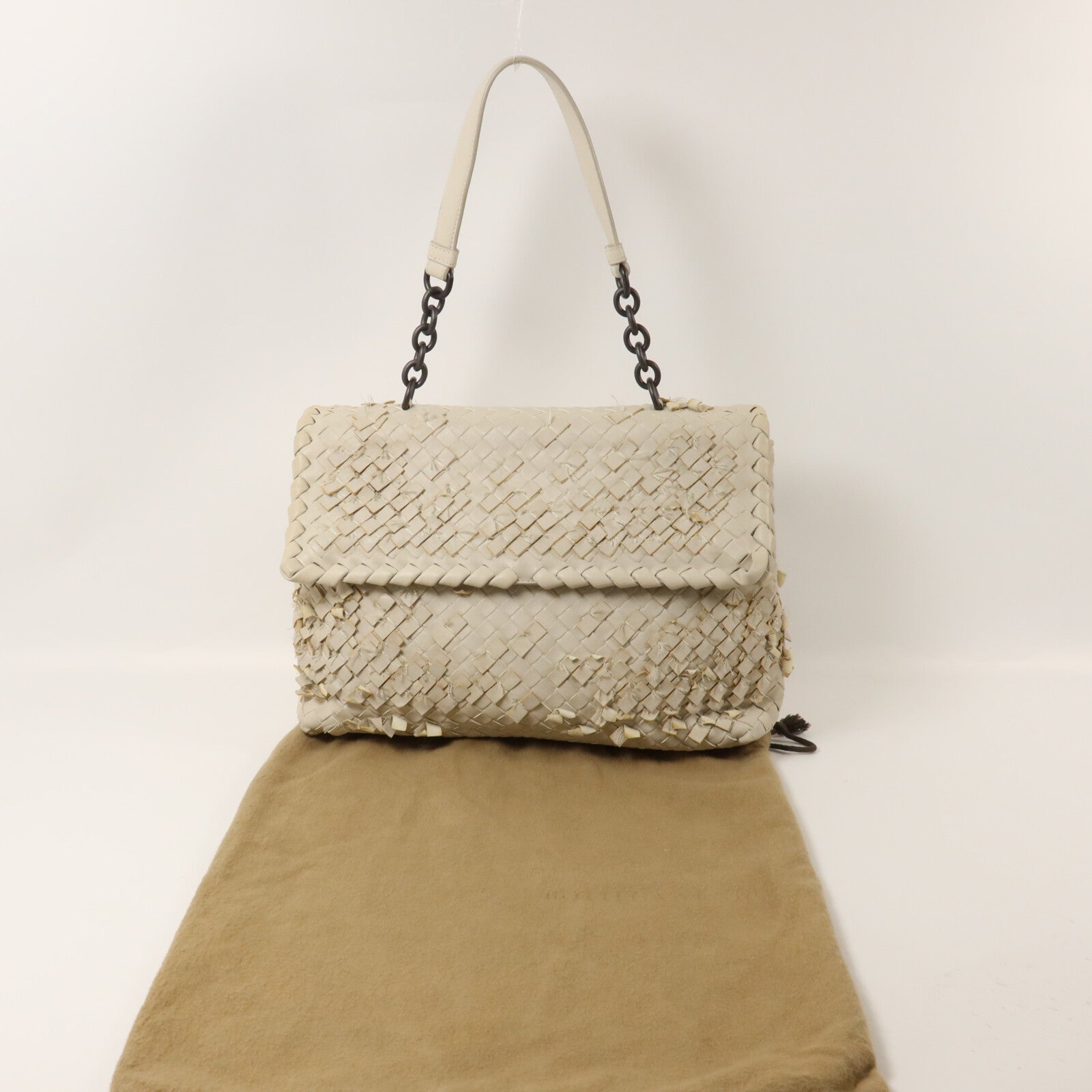 BOTTEGA VENETA 牛皮皮革Shoulder Bag鏈帶肩背袋