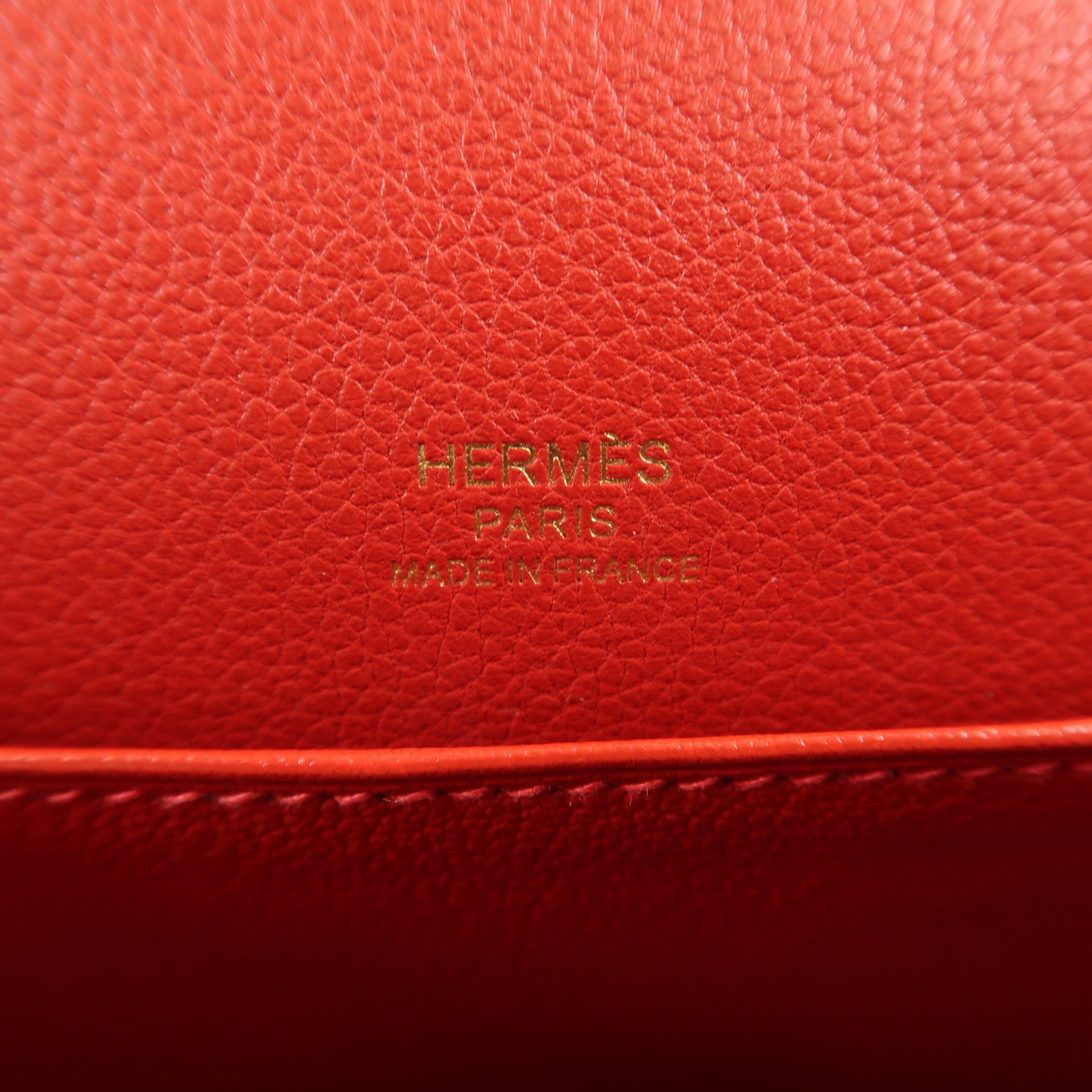 HERMES Evercolor皮革Mini Roulis金扣肩背袋