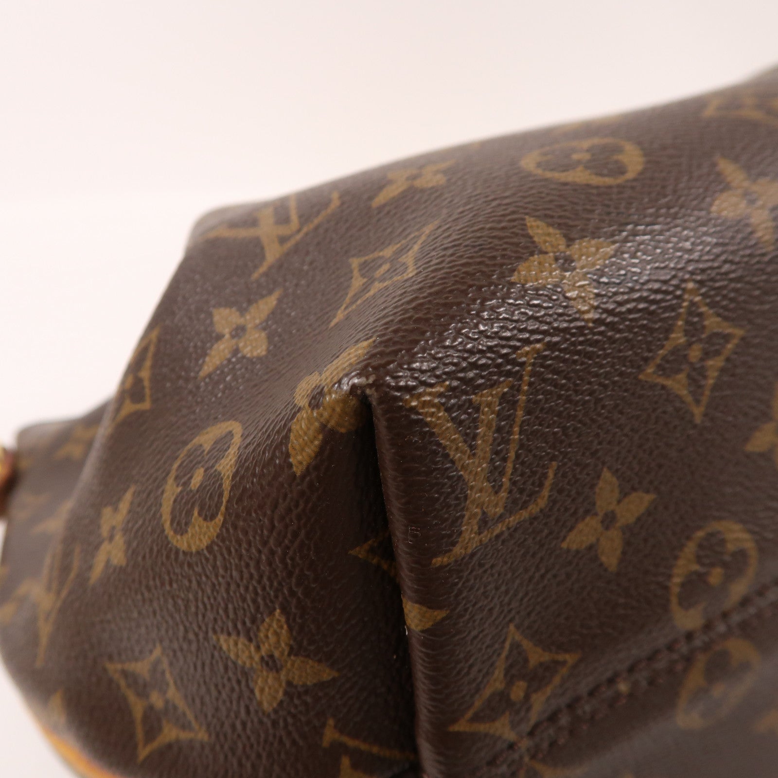 LOUIS VUITTON Monogram Turenne MM金扣手挽肩背兩用袋棕色