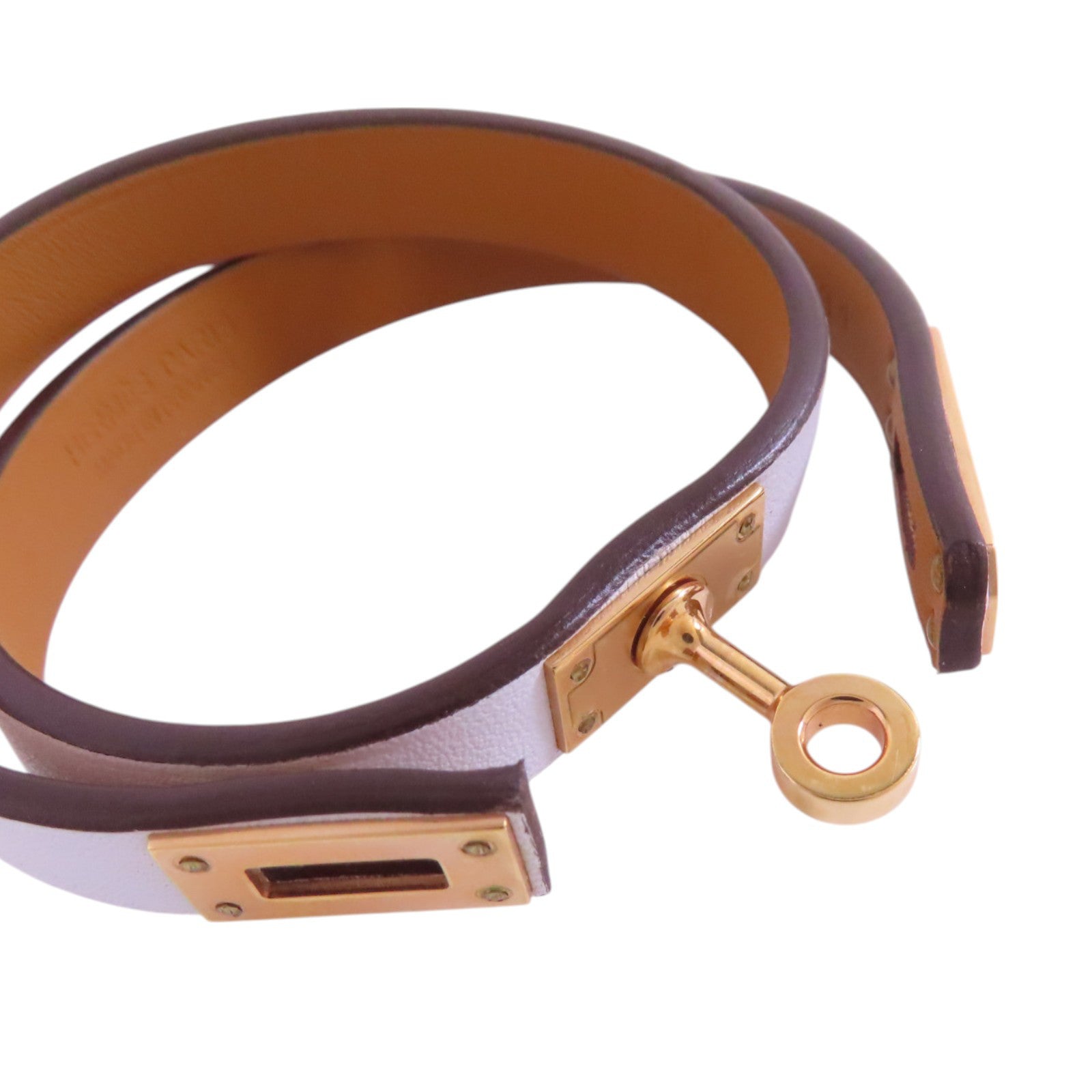 HERMES Swift皮革Kelly Double Tour T1 Bracelet金扣手鏈