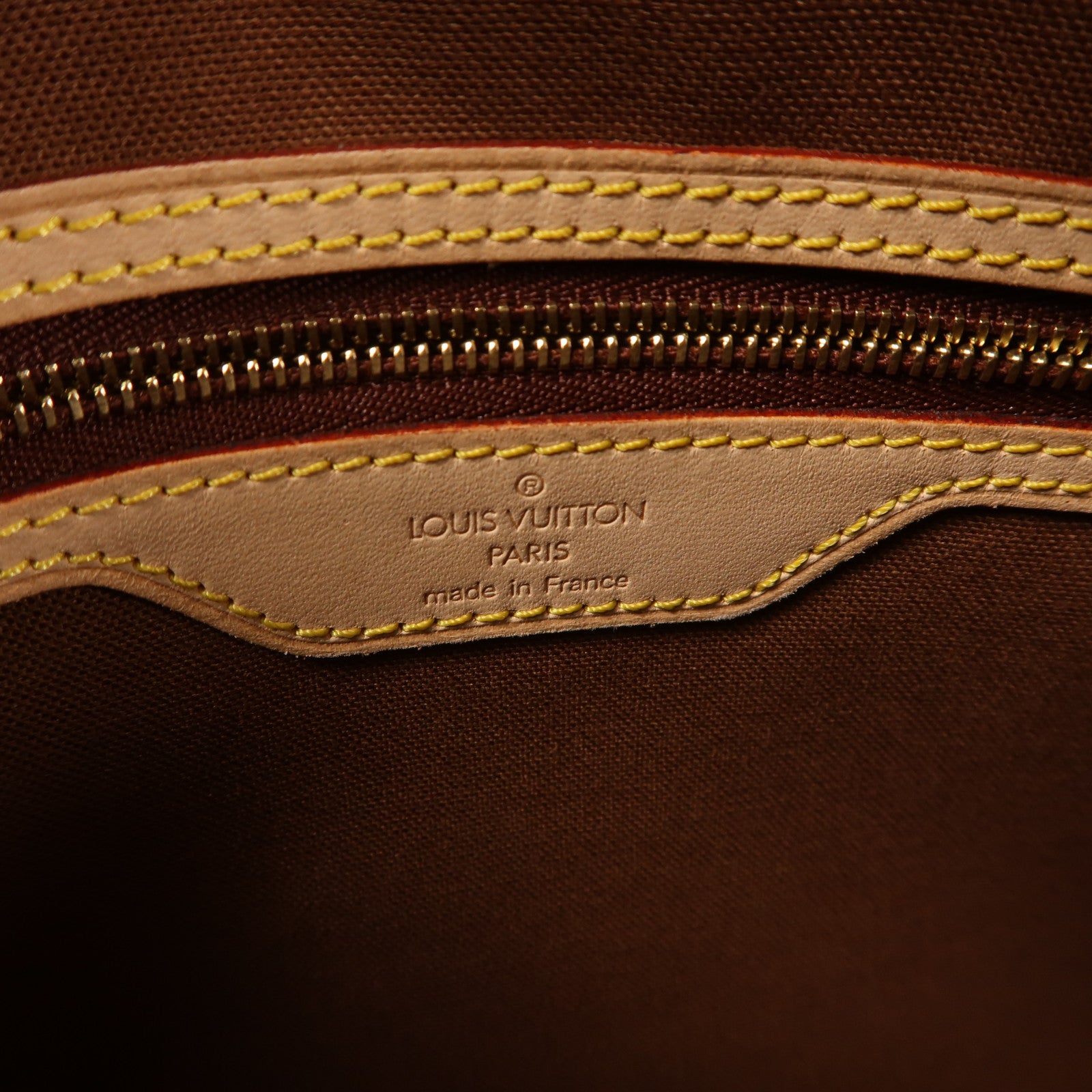 LOUIS VUITTON Monogram Batignolles Horizontal金扣肩背袋棕色