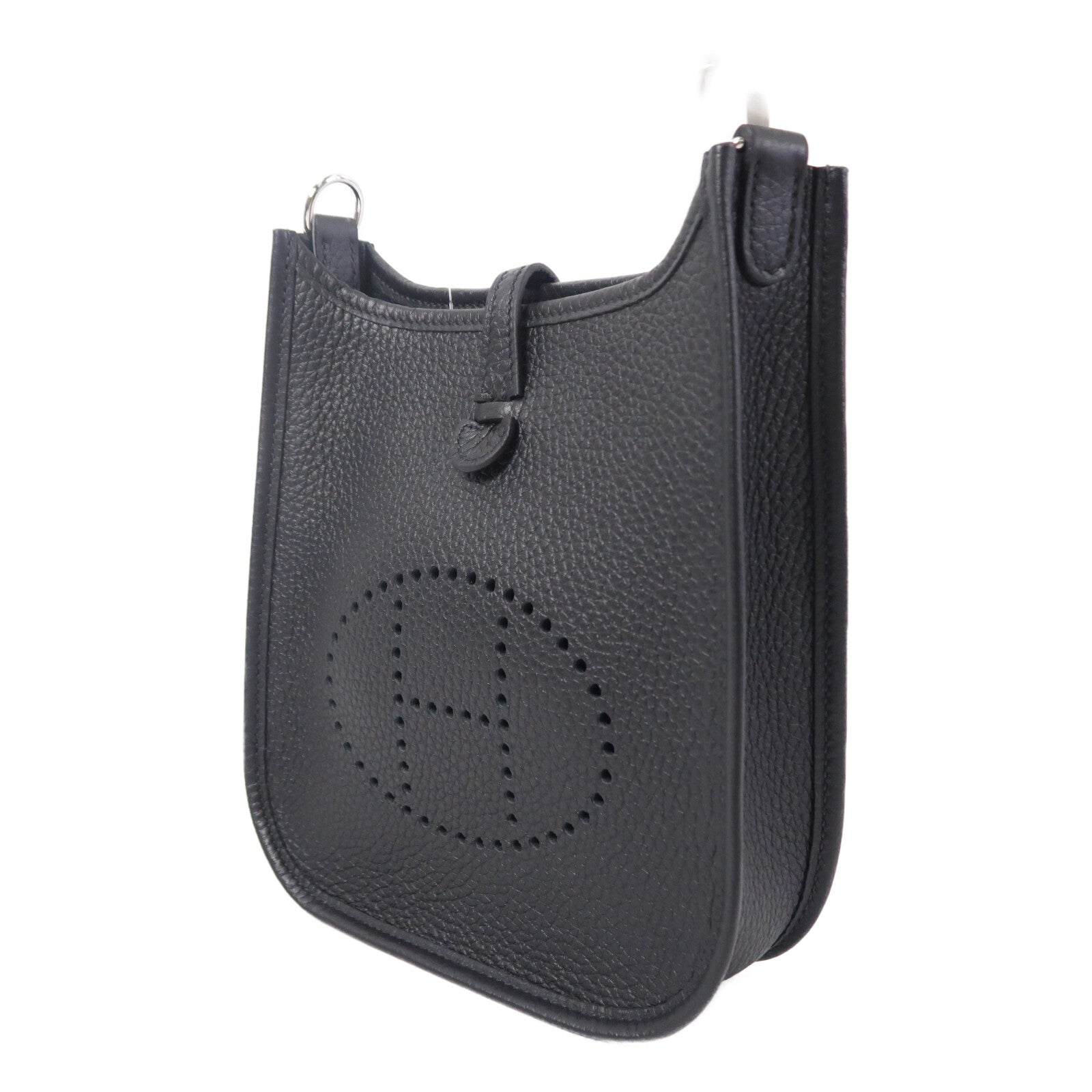 HERMES Clemence皮革Evelyne TPM肩背袋Noir