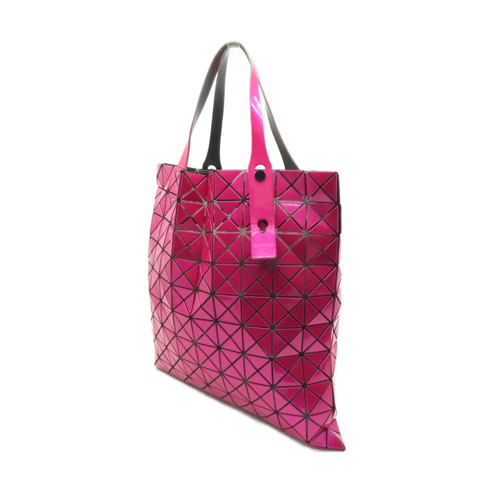 ISSEY MIYAKE 【激減優惠】PVC ISSEY MIYAKE Bao Bao Tote Bag銀扣手挽袋粉紅色