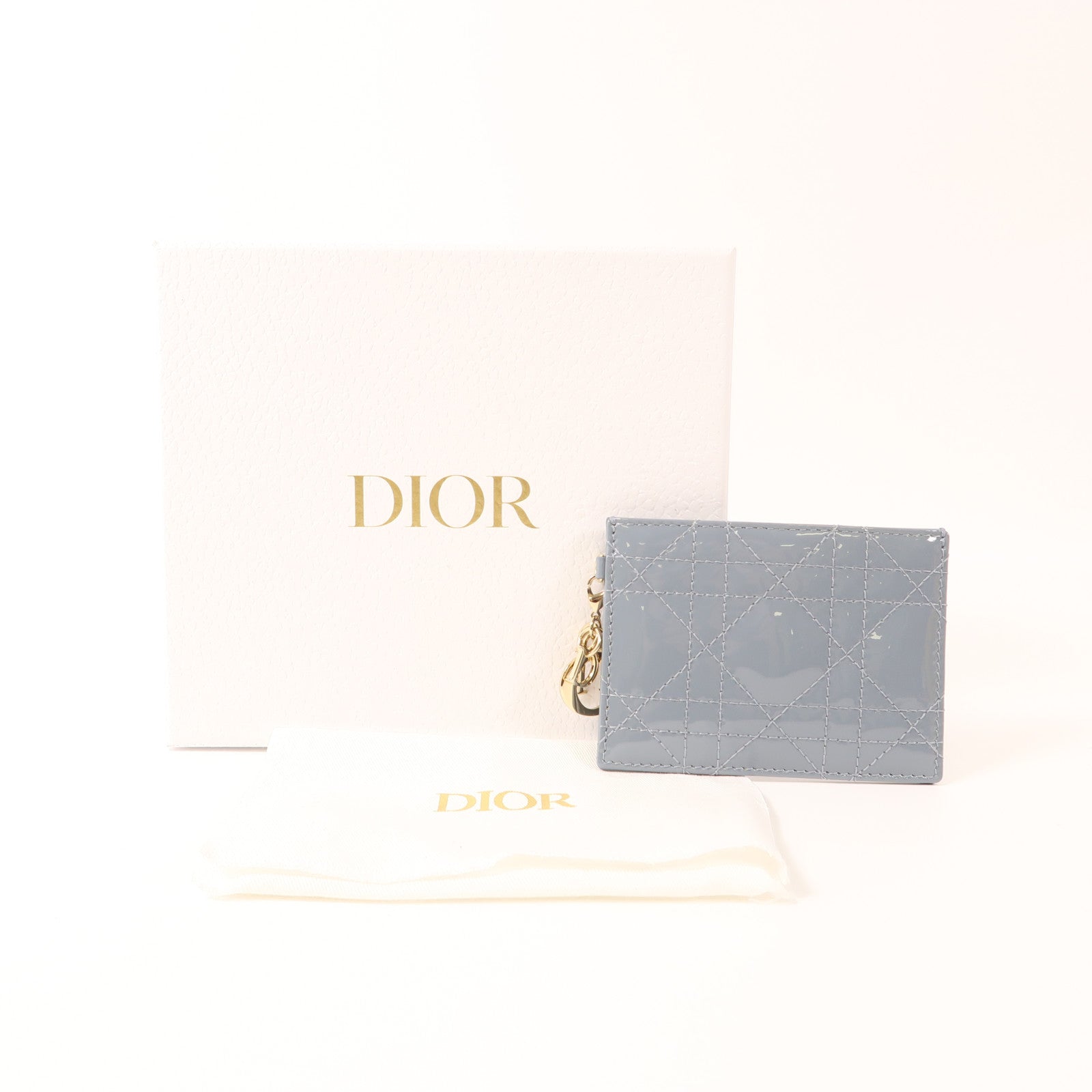 Dior 漆皮皮革Card Case金扣卡片套