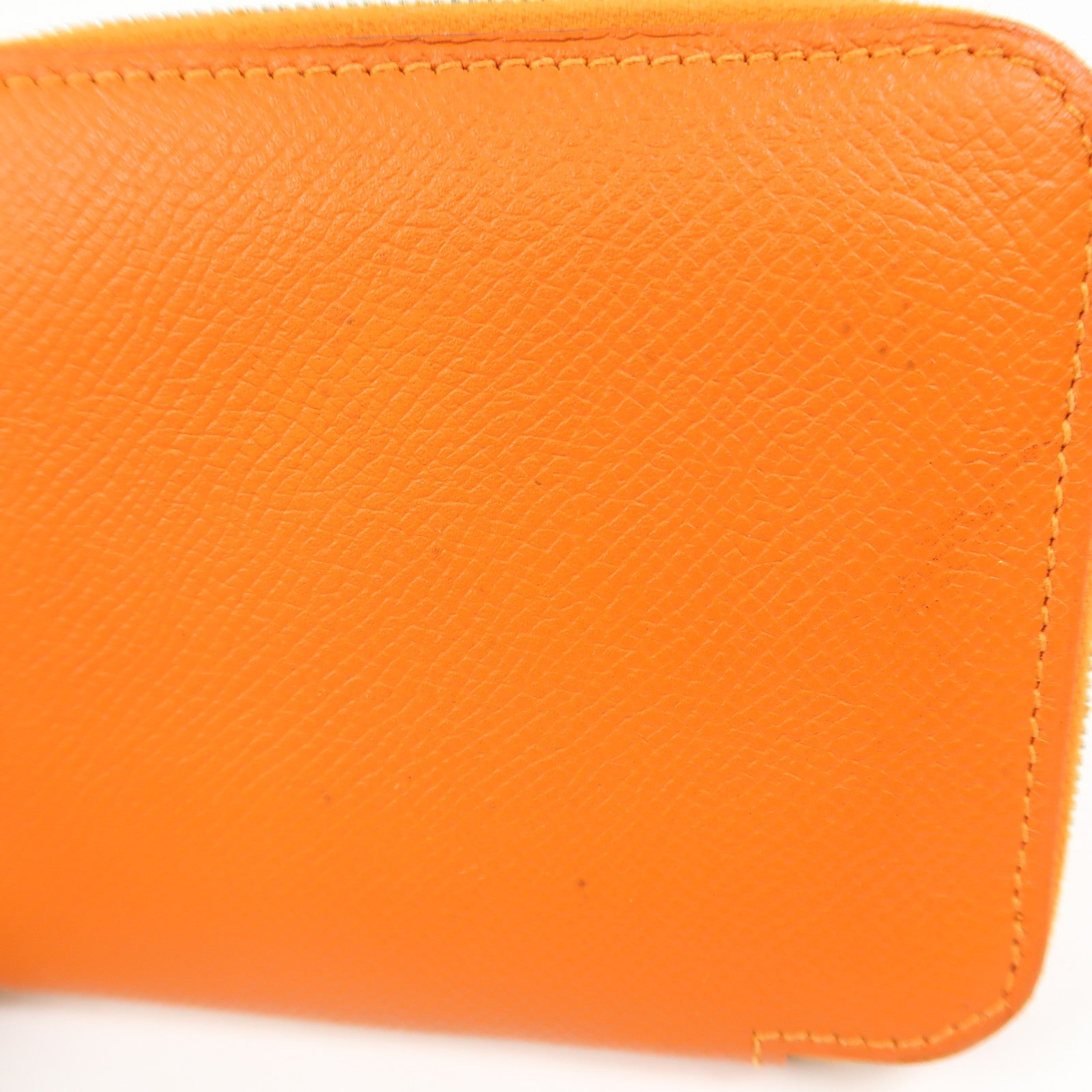 HERMES Evercolor皮革Silk In Compact銀扣錢包9J Feu