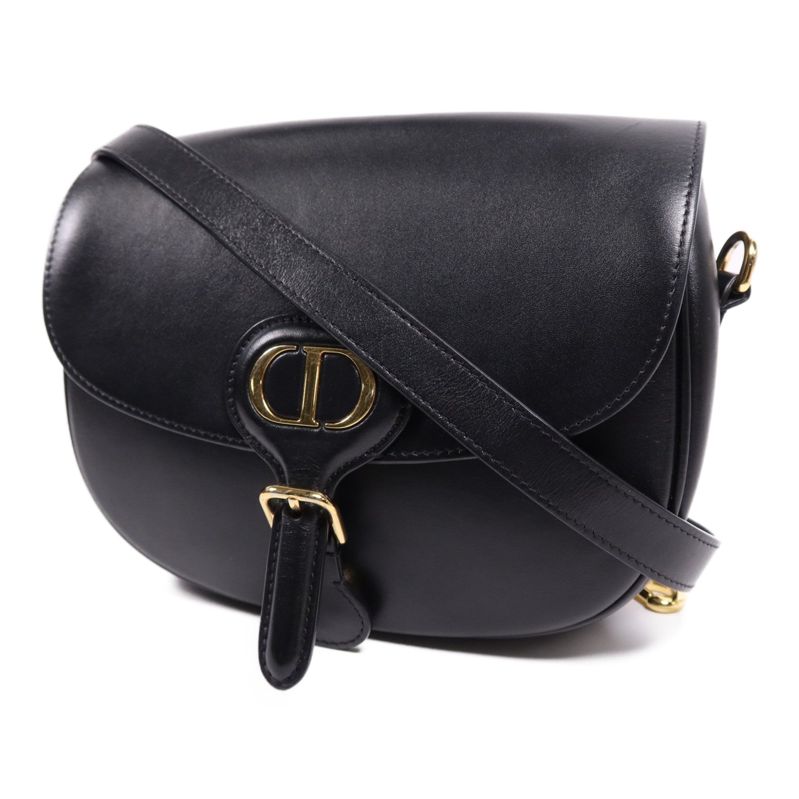 Dior 【激減優惠】牛皮皮革Bobby Bag Medium金扣肩背袋