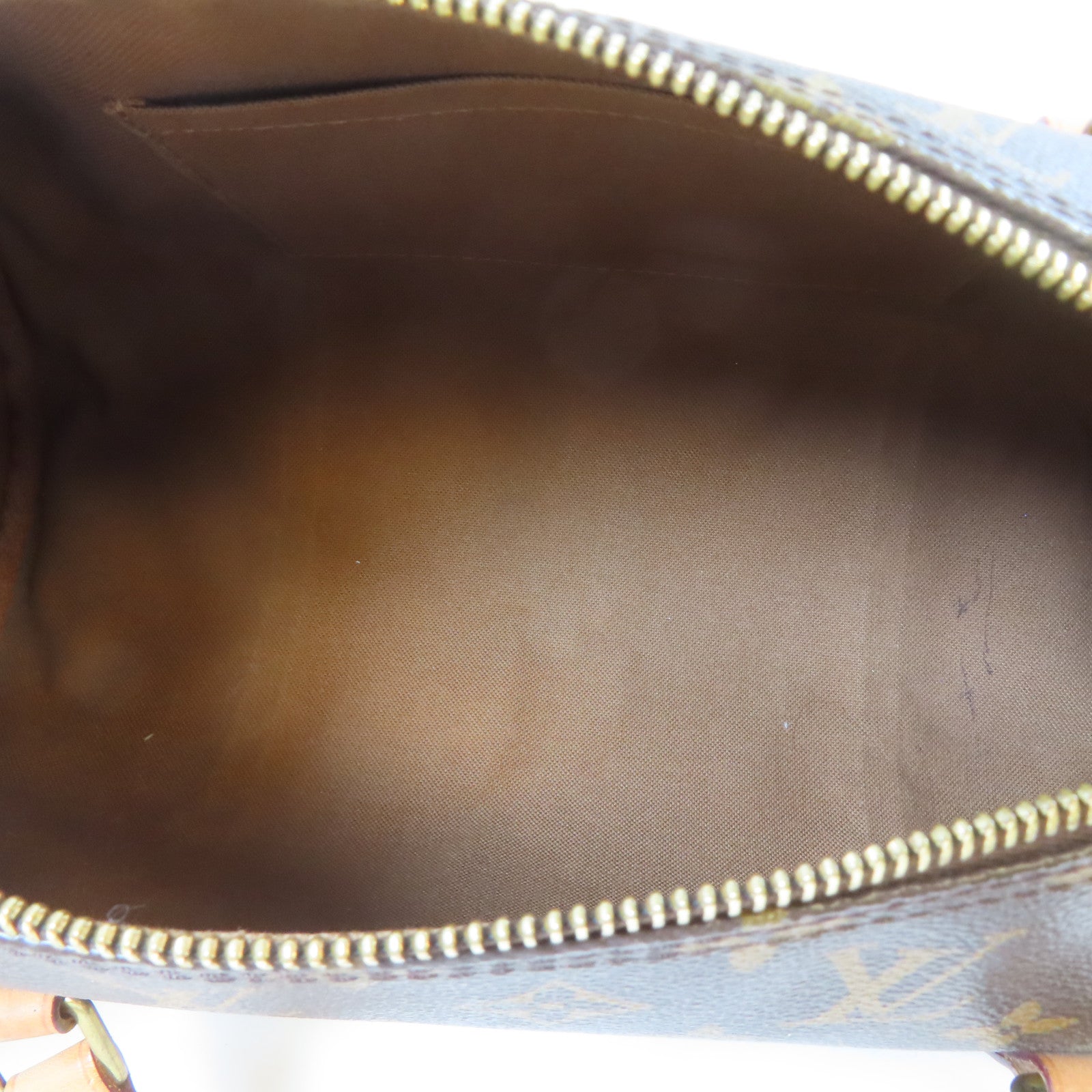 LOUIS VUITTON Monogram Papillon金扣肩背袋啡色