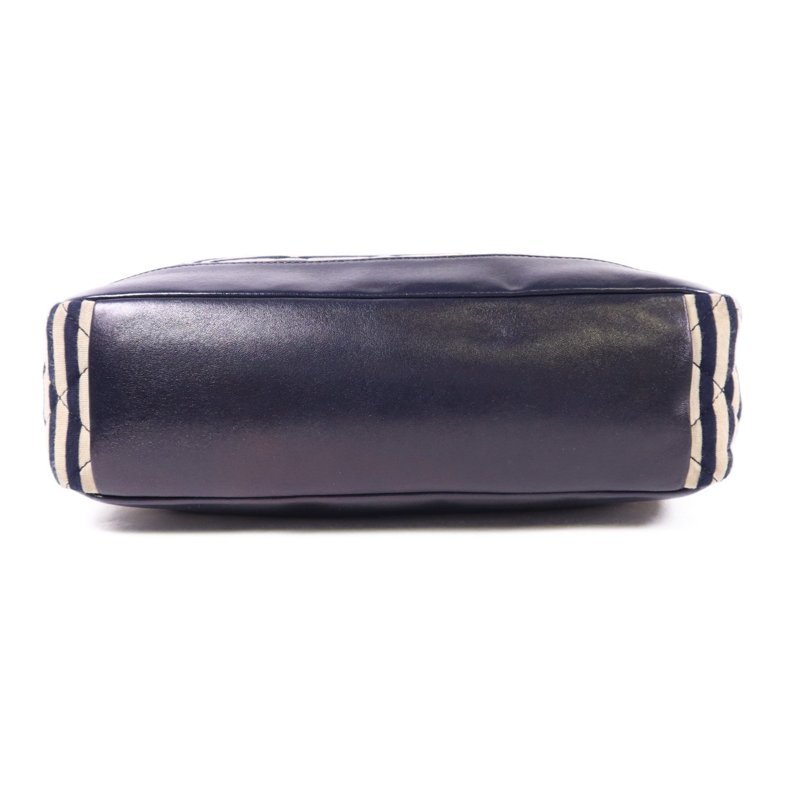 CHANEL 布料Chain Shoulder Bag金扣鏈帶肩背袋