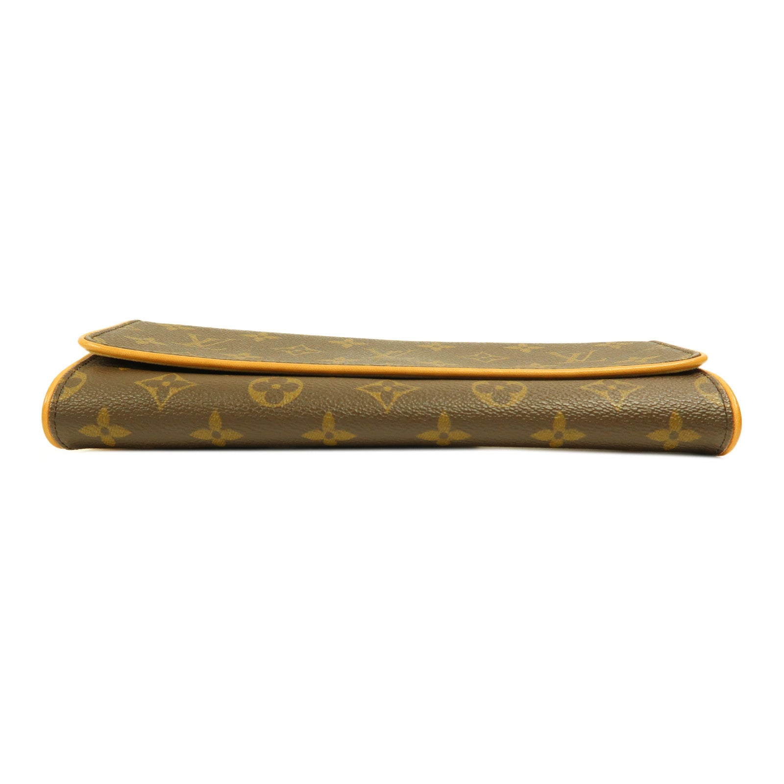LOUIS VUITTON Monogram Pechette Twin GM金扣肩背袋啡色