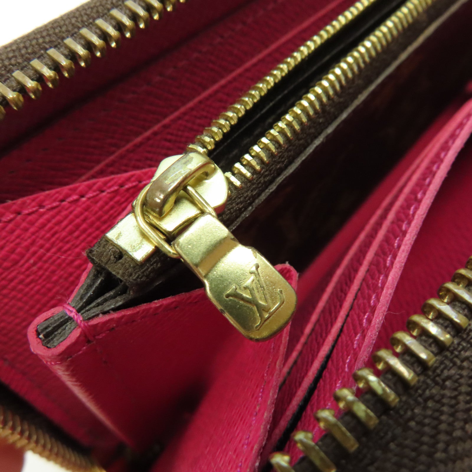 LOUIS VUITTON Monogram Long Wallet金扣長錢包啡色