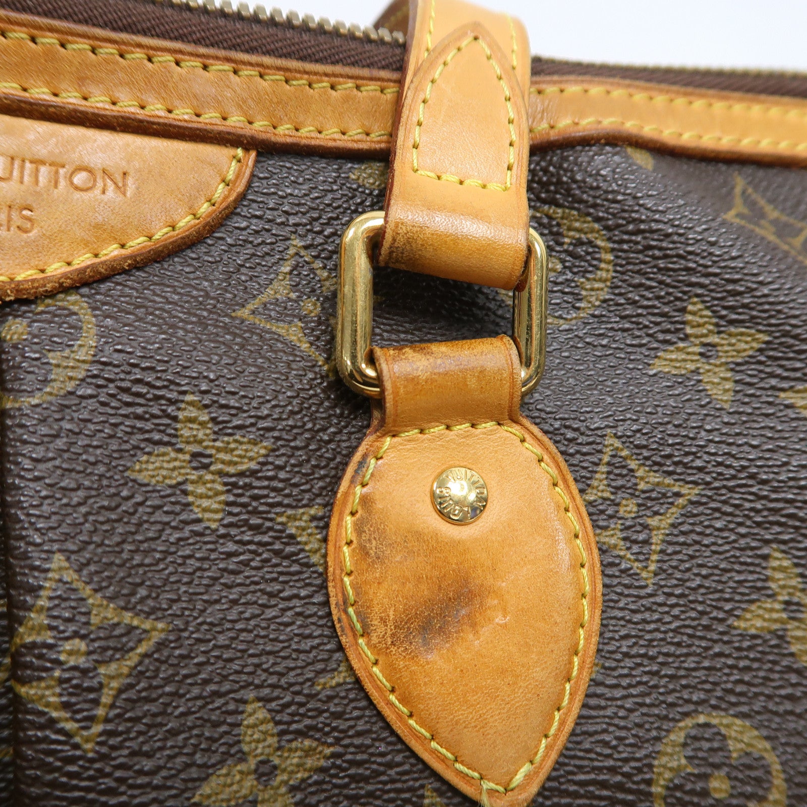 LOUIS VUITTON 【激減優惠】Monogram Palermo PM金扣手挽肩背兩用袋啡色