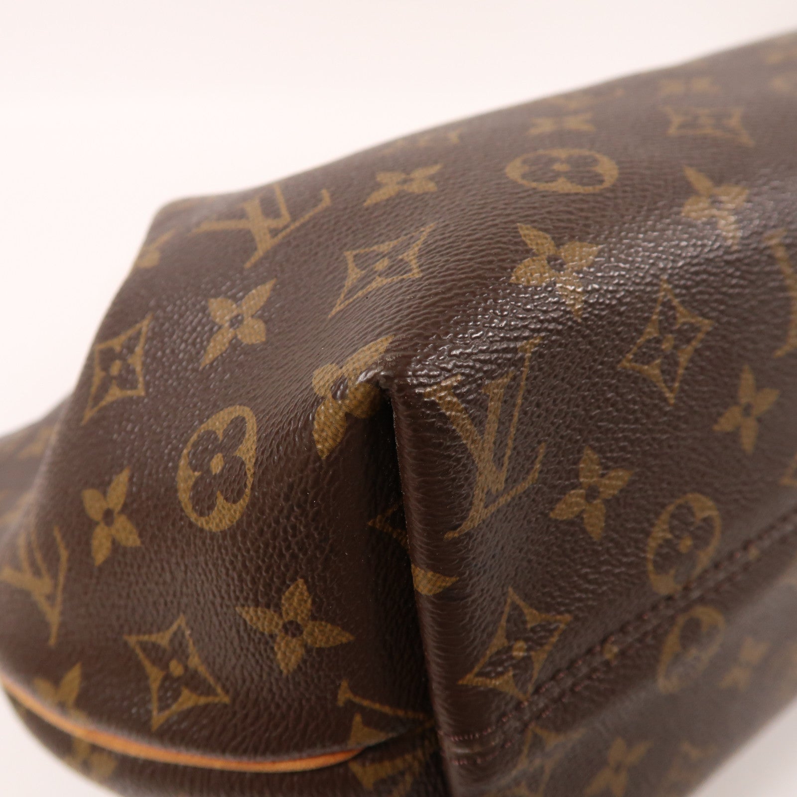 LOUIS VUITTON Monogram Turenne MM金扣手挽肩背兩用袋棕色