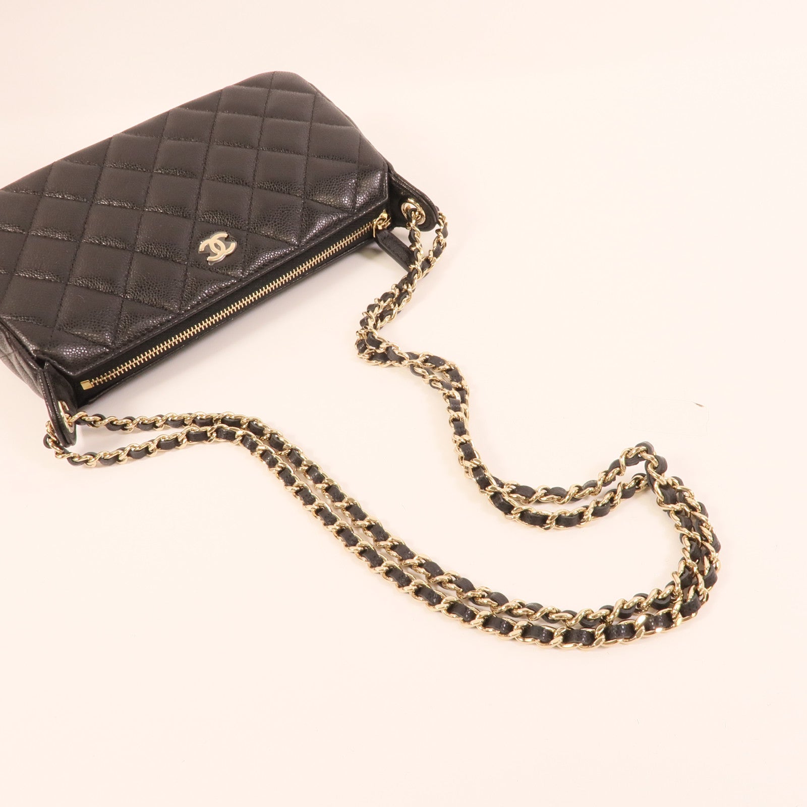 CHANEL 牛皮皮革Chain Shoulder肩背袋