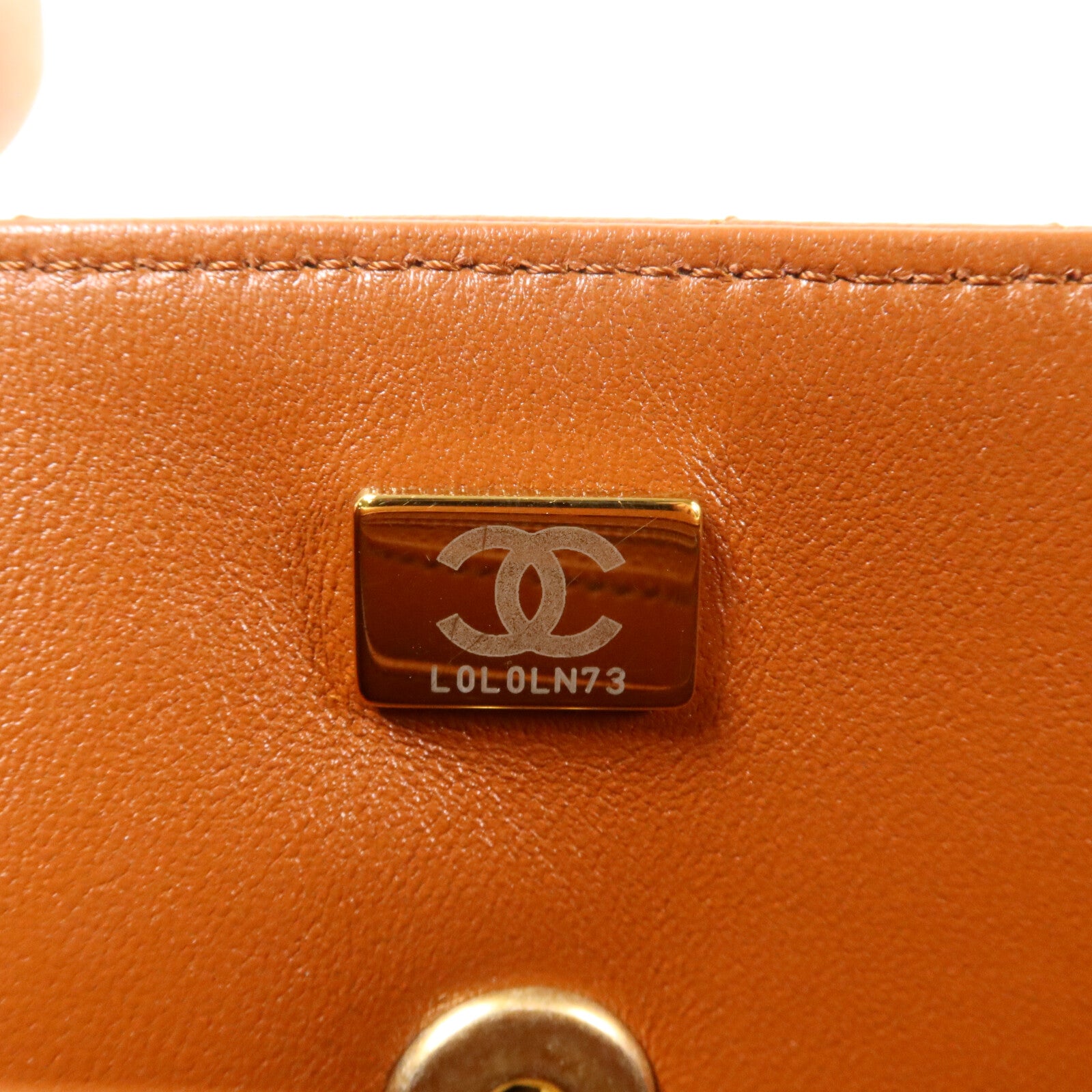 CHANEL 羊皮皮革Flap Bag with Top Handle鏈帶手挽肩背兩用袋