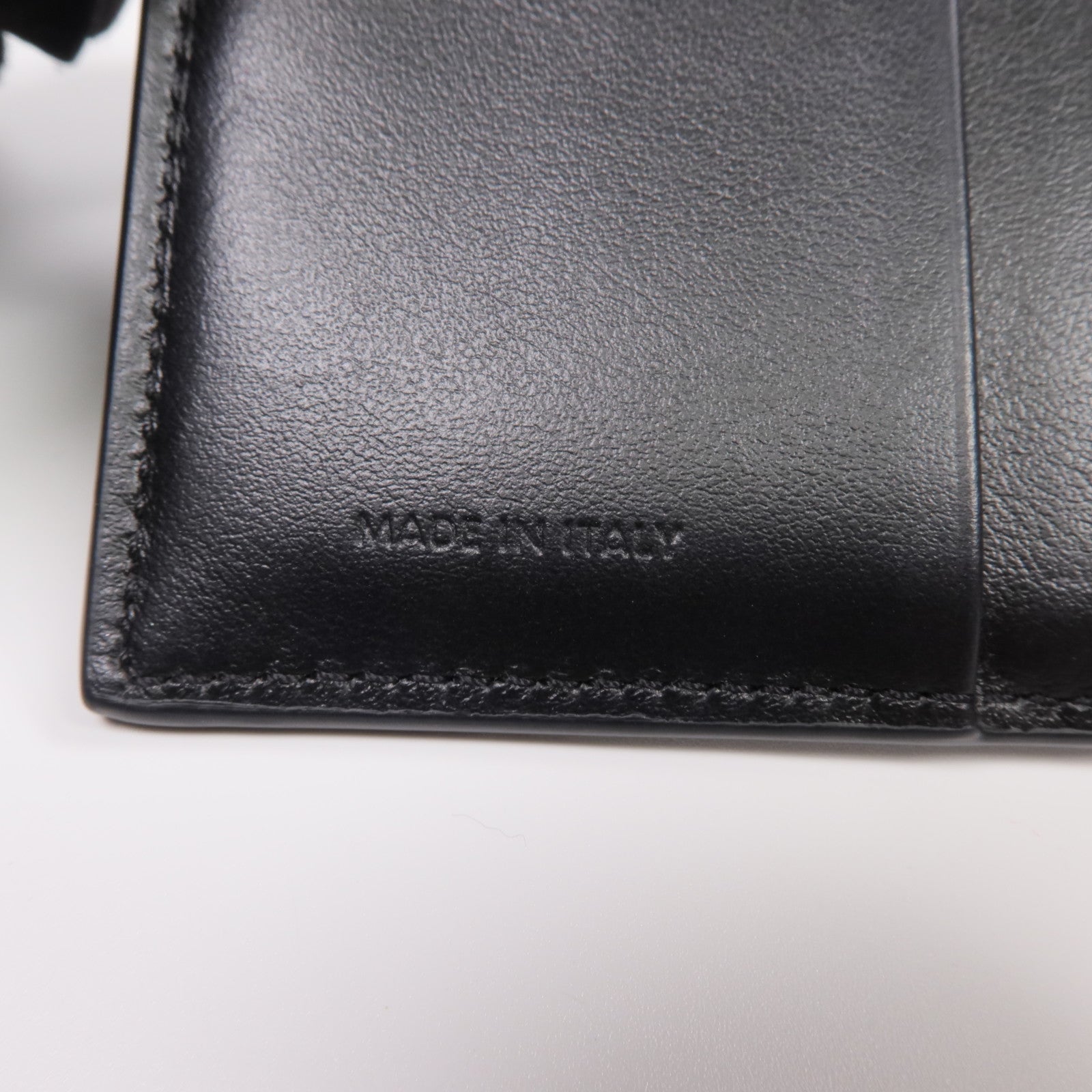 CELINE 牛皮皮革Triomphe Compact Wallet金扣錢包