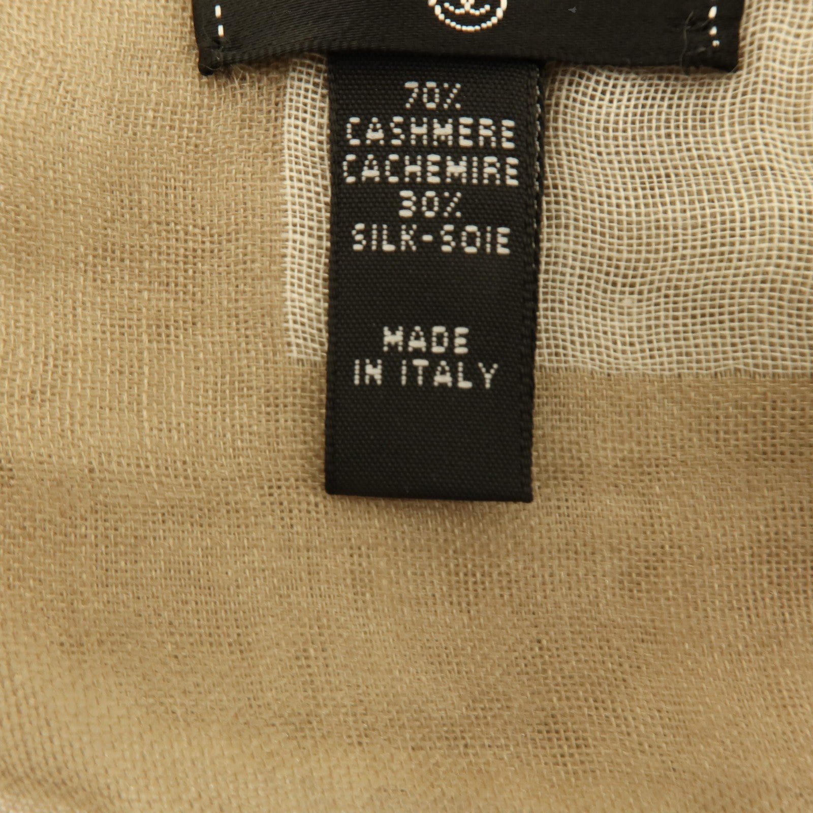 CHANEL 羊絨/絲質Scarf 205x75cm絲巾