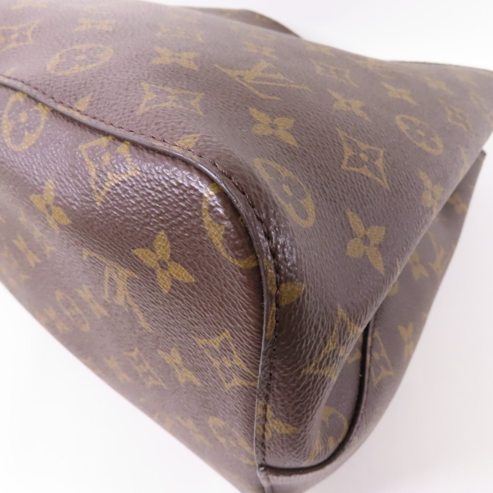 LOUIS VUITTON LV GHW Neo Noe MM Shoulder Handbag M44020 Monogram Brown