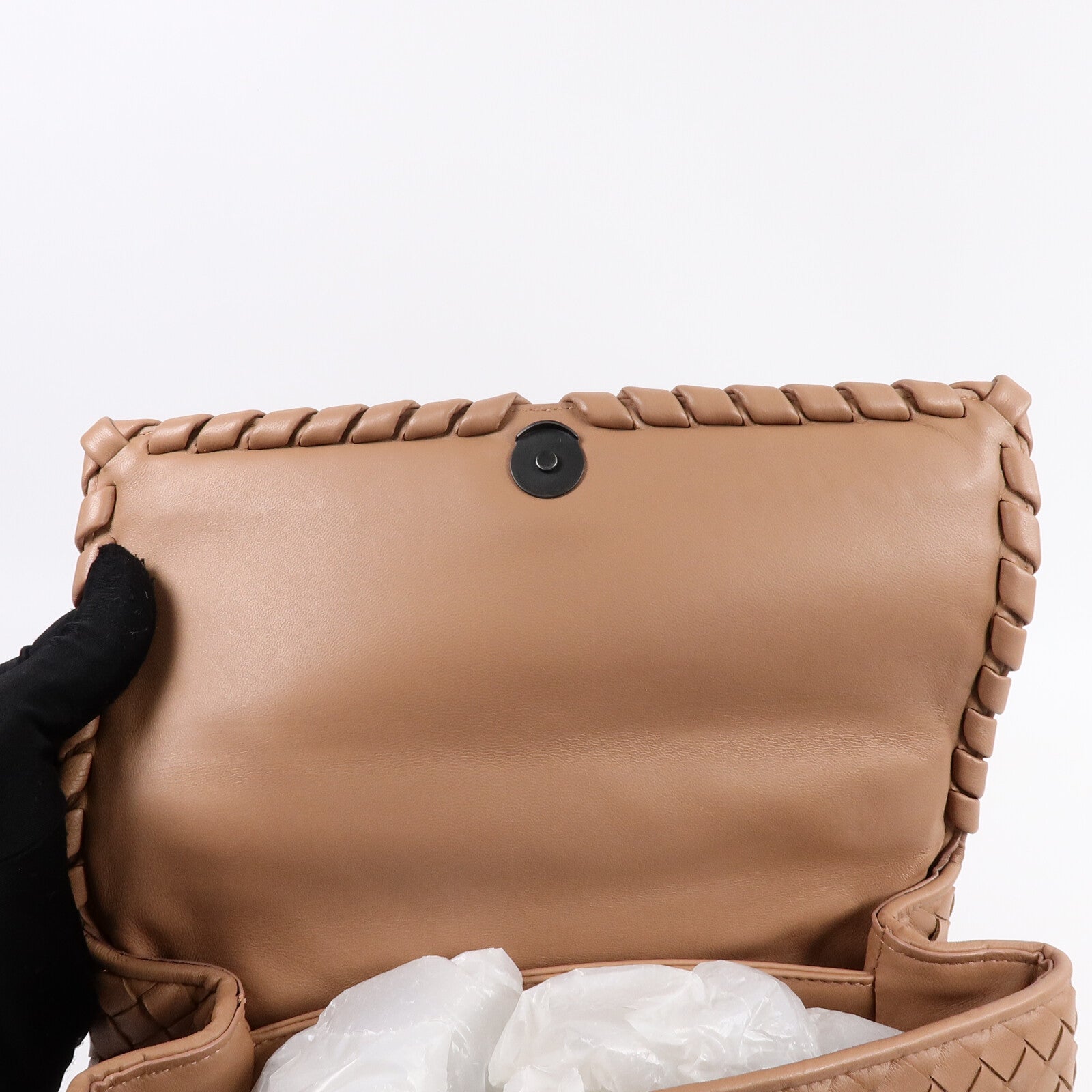 BOTTEGA VENETA 羊皮皮革Small Olimpia Bag鏈帶肩背袋