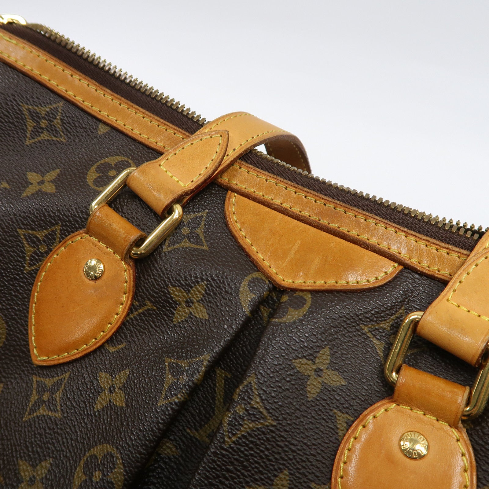 LOUIS VUITTON 【激減優惠】Monogram Palermo PM金扣手挽肩背兩用袋啡色