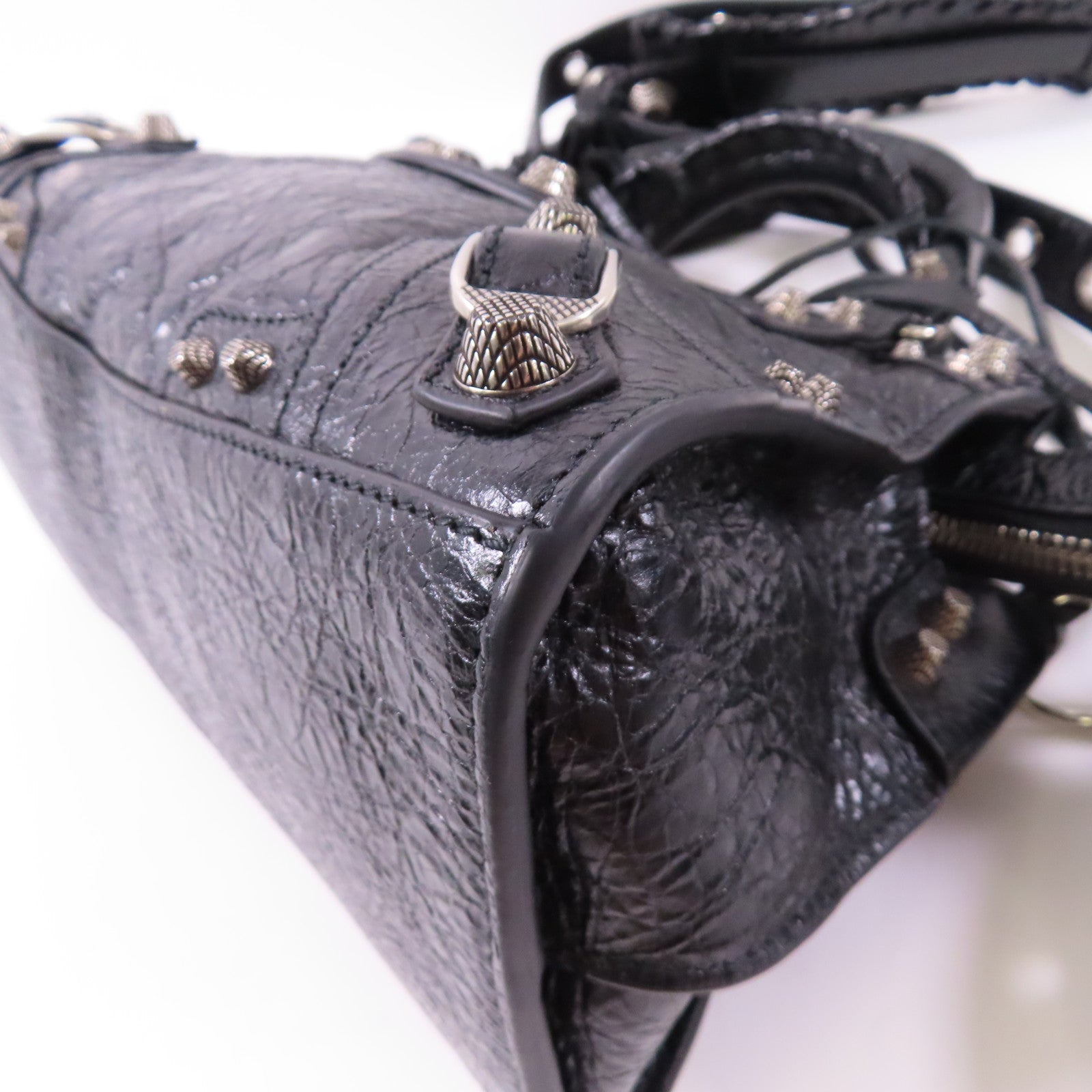 BALENCIAGA 牛皮皮革Neo Cagole銀扣手挽肩背兩用袋