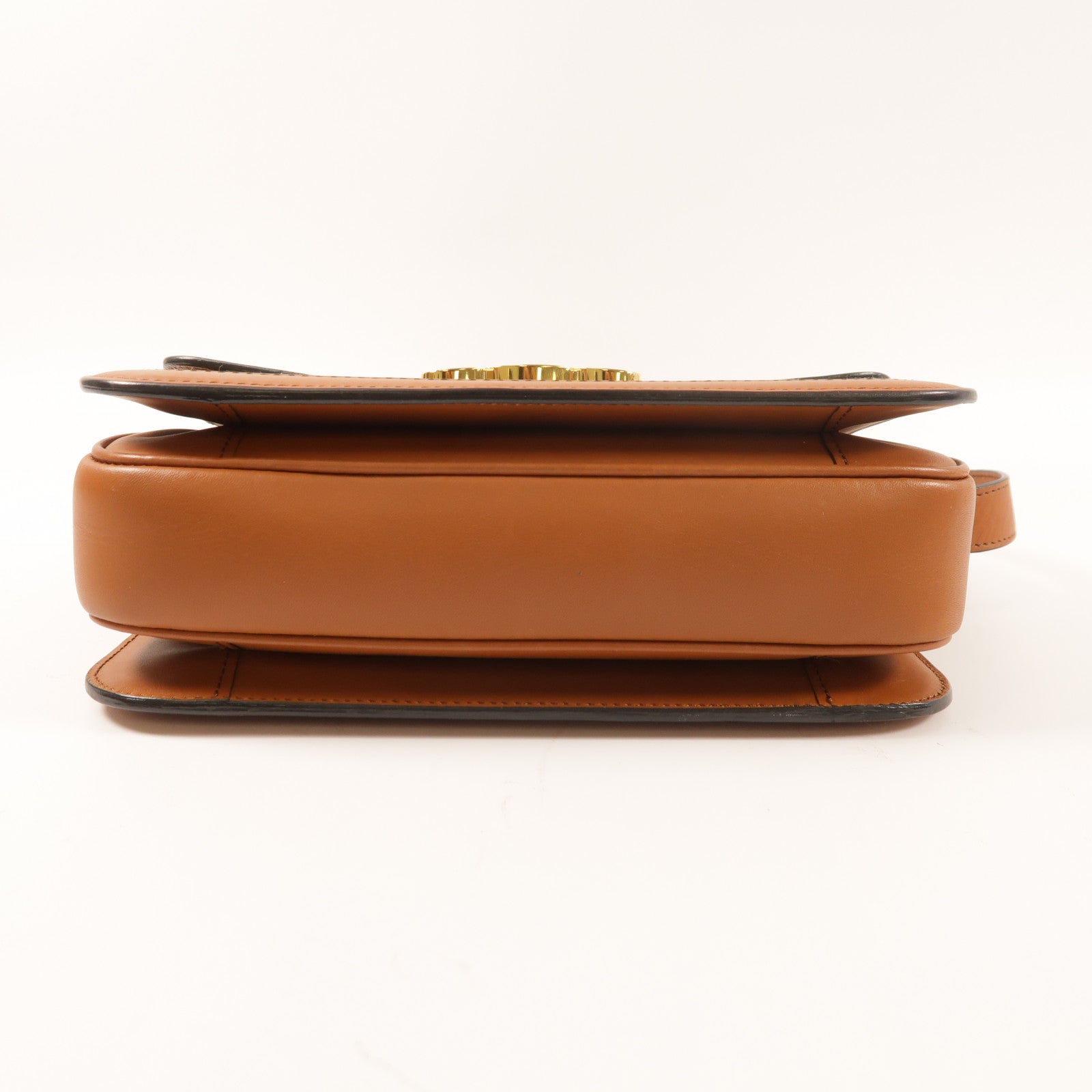CELINE 帆布Teen Triomphe金扣肩背袋