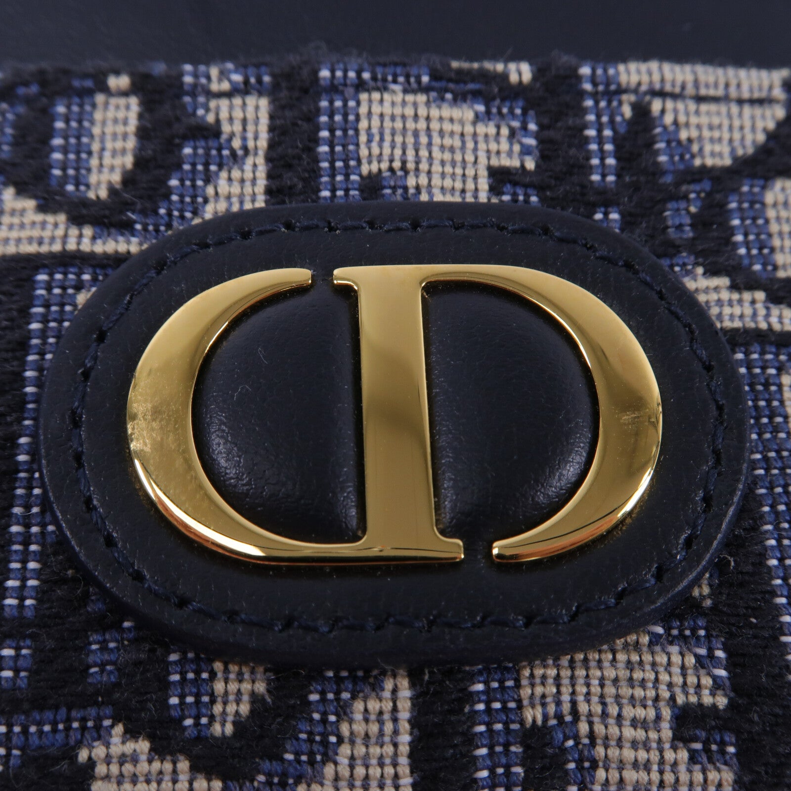 Dior 帆布/牛皮皮革30 Montaigne Freedia Card Holder卡片套