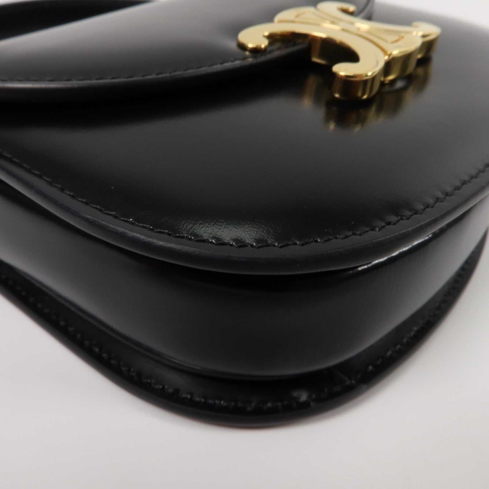 CELINE 牛皮皮革Mini Besace Clea手挽肩背兩用袋