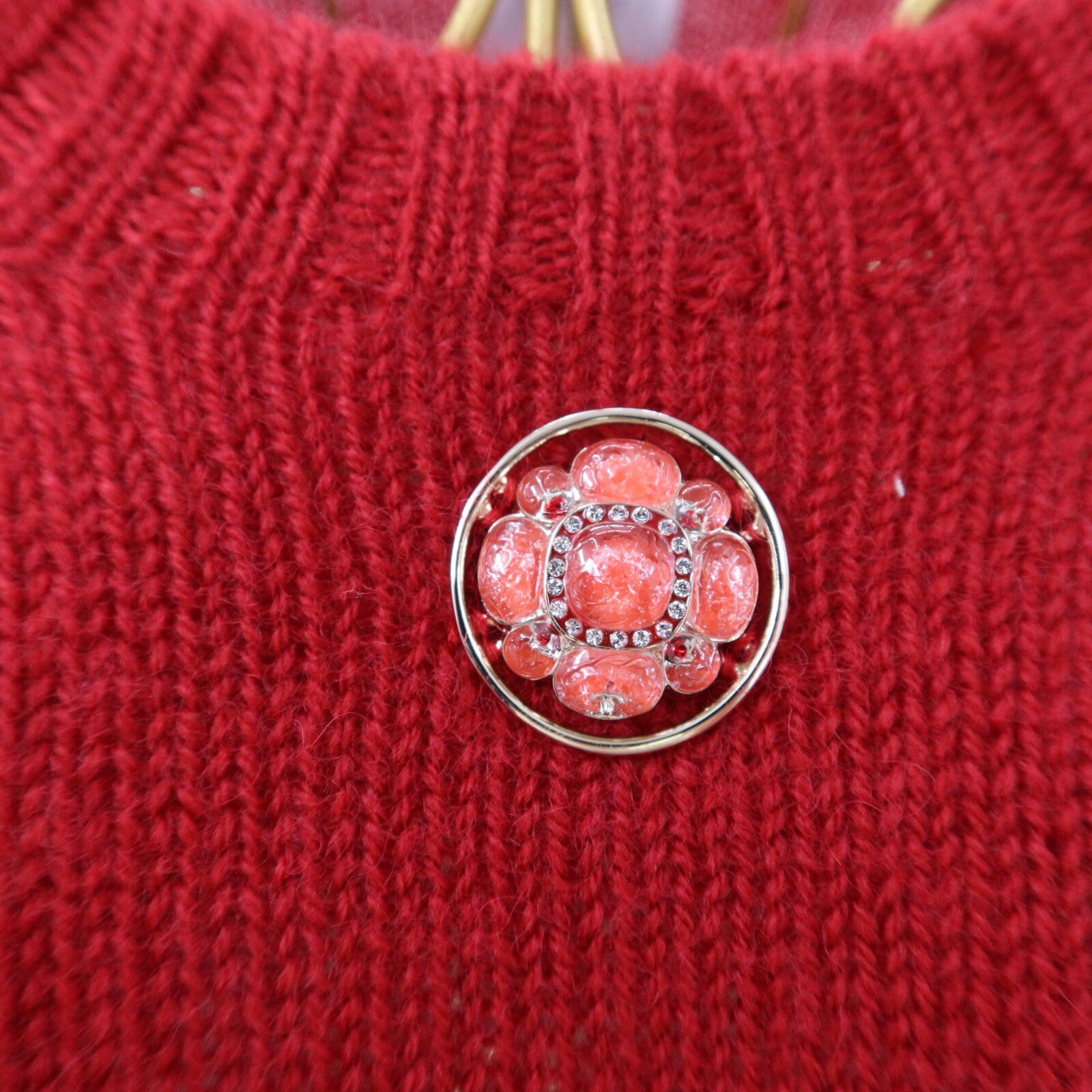 CHANEL Wool Long Sleeve Knitting Sweater針織