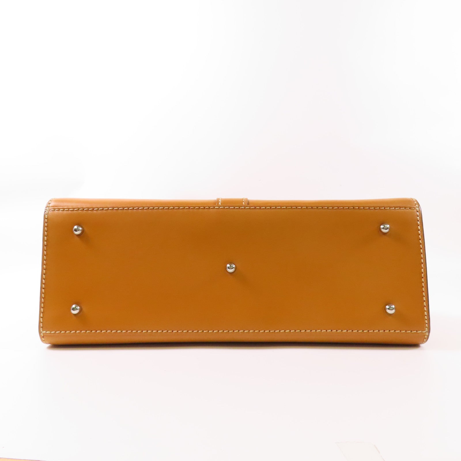 GUCCI 皮革Vintage Flap Buckle銀扣手挽肩背兩用袋