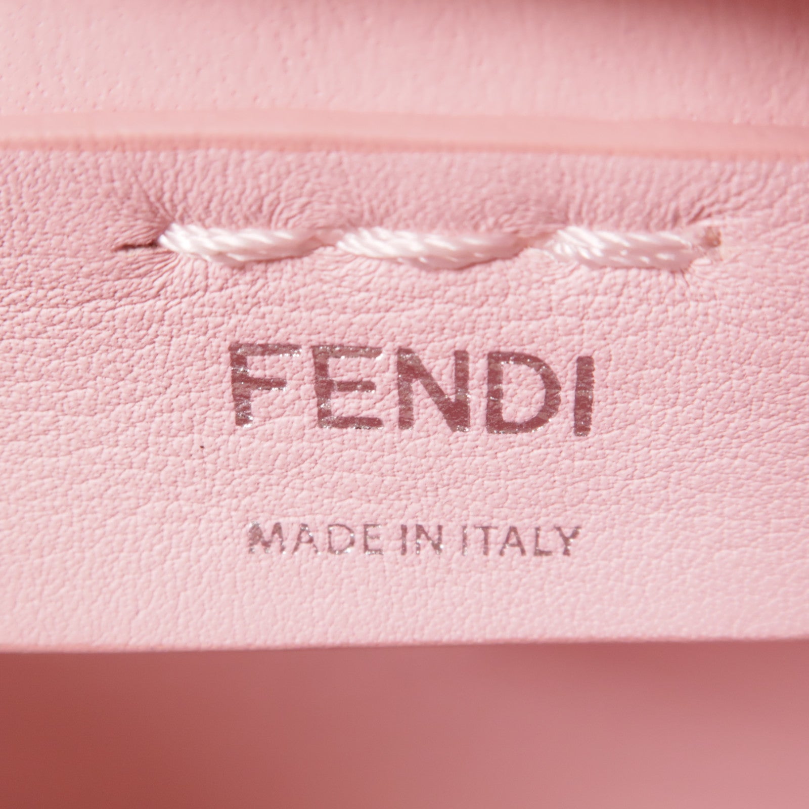 FENDI 牛皮皮革2 Way Shoulder銀扣手挽肩背兩用袋