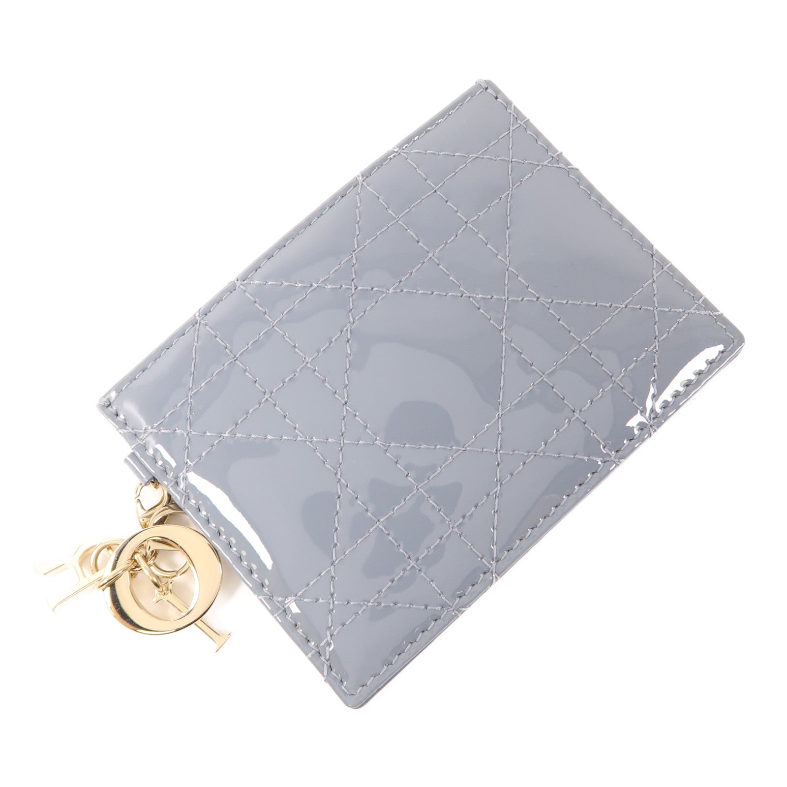 Dior 漆皮皮革Card Case金扣卡片套