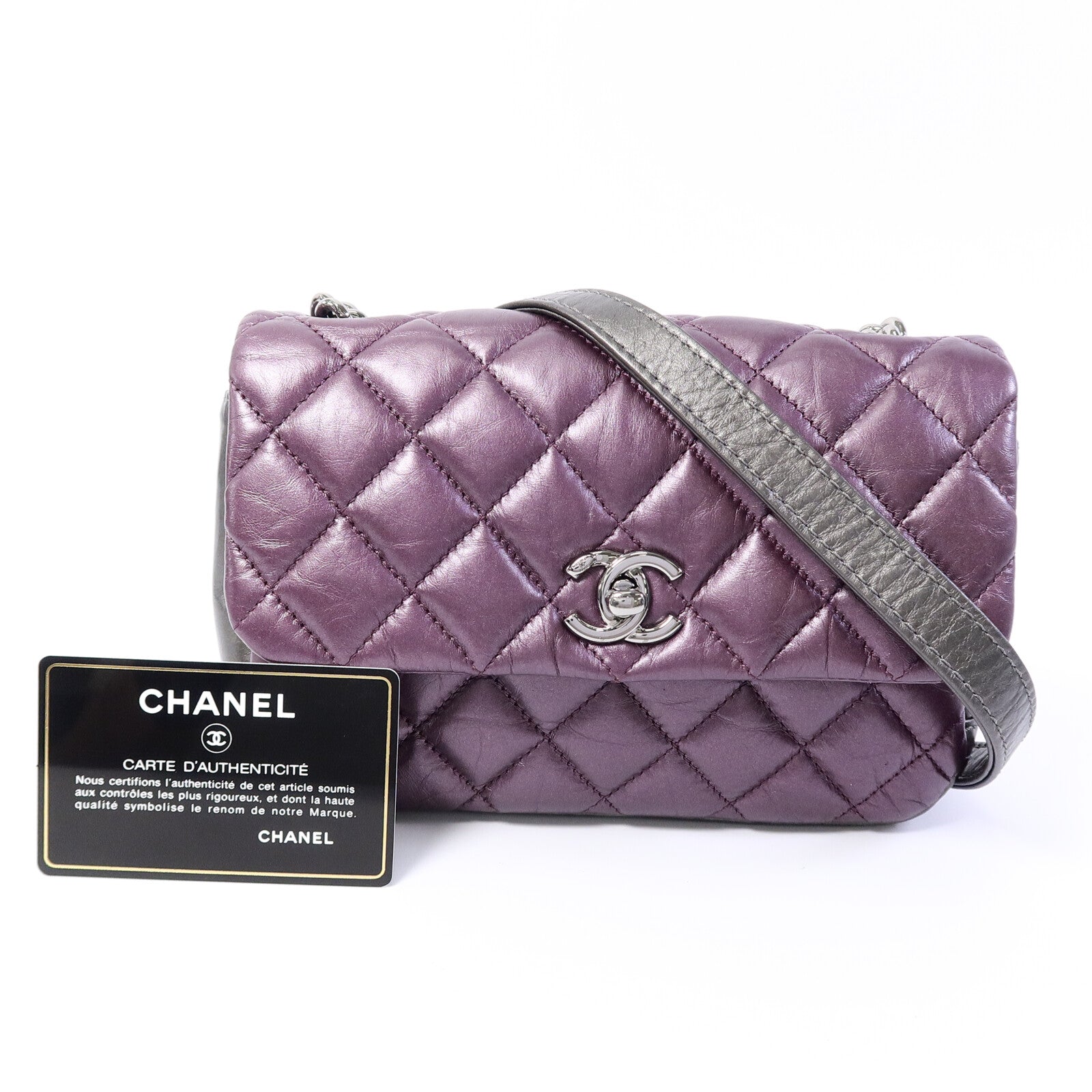 CHANEL 羊皮皮革2 Way Shoulder Bag手挽肩背兩用袋