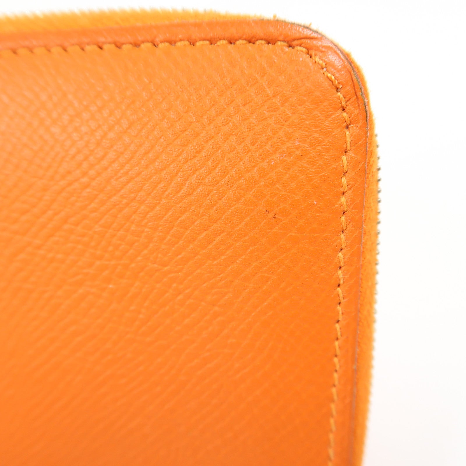 HERMES Evercolor皮革Silk In Compact銀扣錢包9J Feu