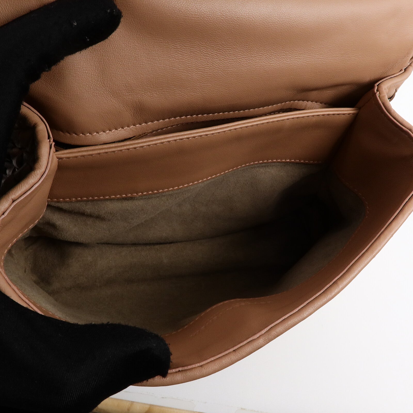 BOTTEGA VENETA 羊皮皮革Small Olimpia Bag鏈帶肩背袋