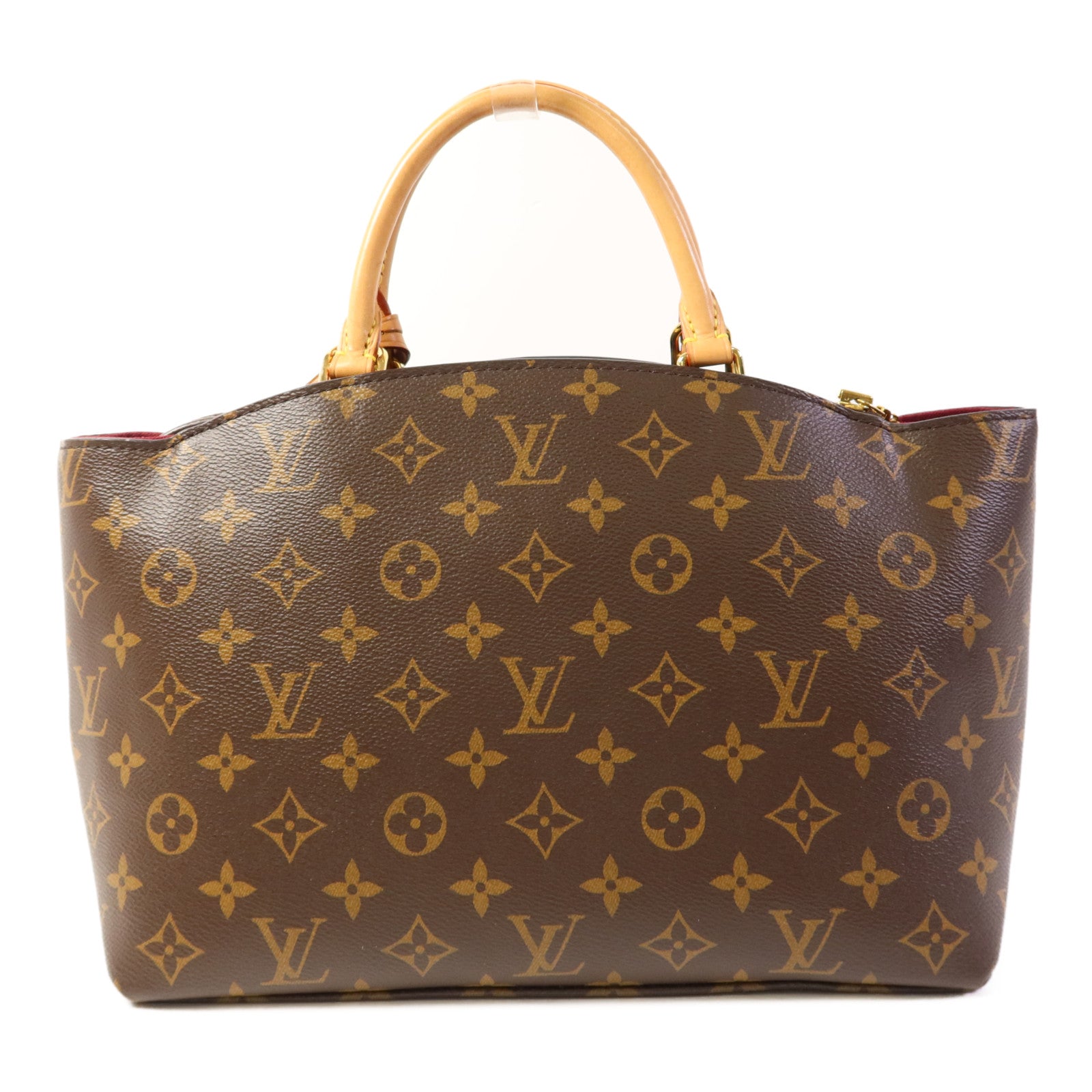 LOUIS VUITTON Monogram Petit Palais金扣手挽肩背兩用袋棕色