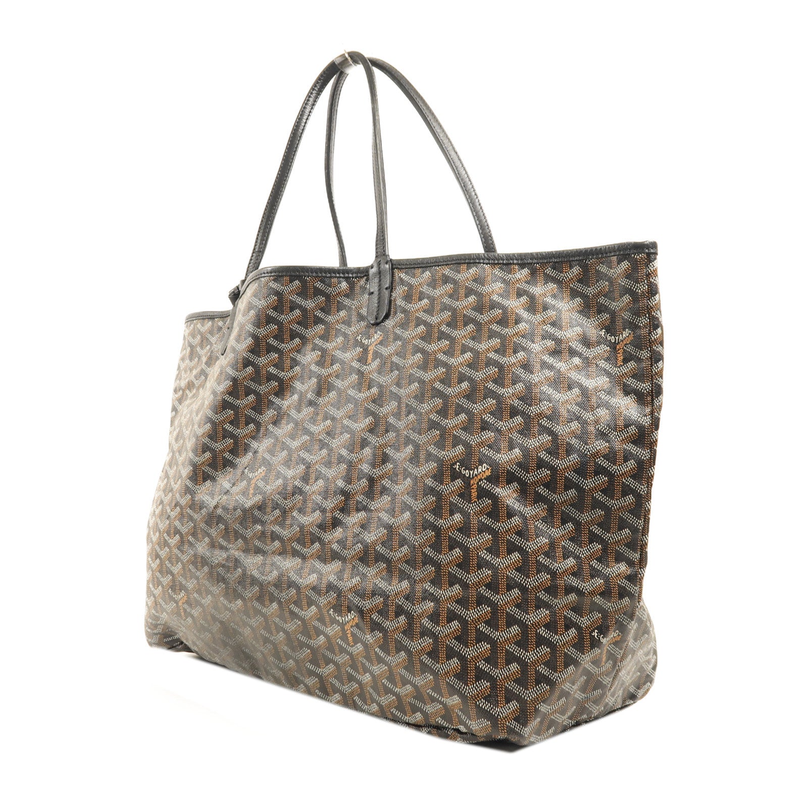 GOYARD 塗層帆布Saint Louis GM銀扣手挽袋