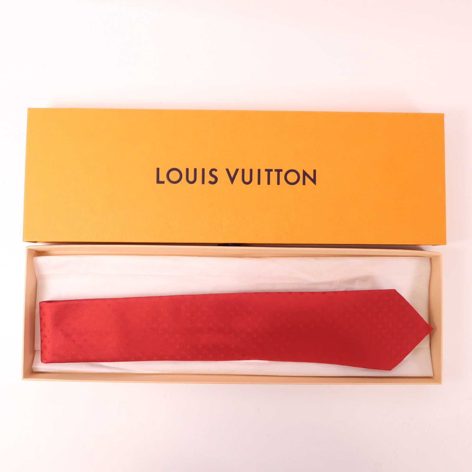 LOUIS VUITTON 絲質Tie領帶