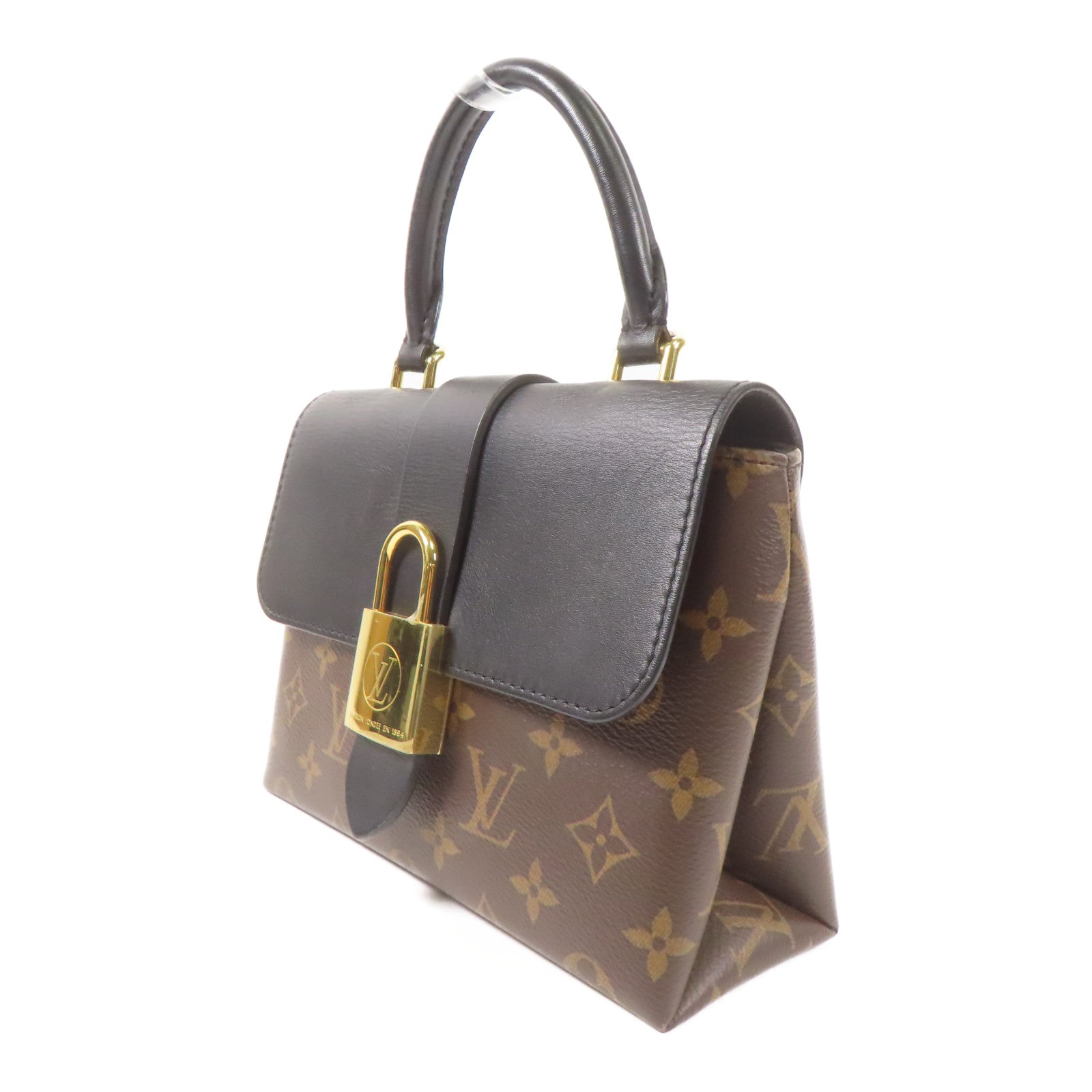 LOUIS VUITTON Monogram Locky BB金扣手挽肩背兩用袋