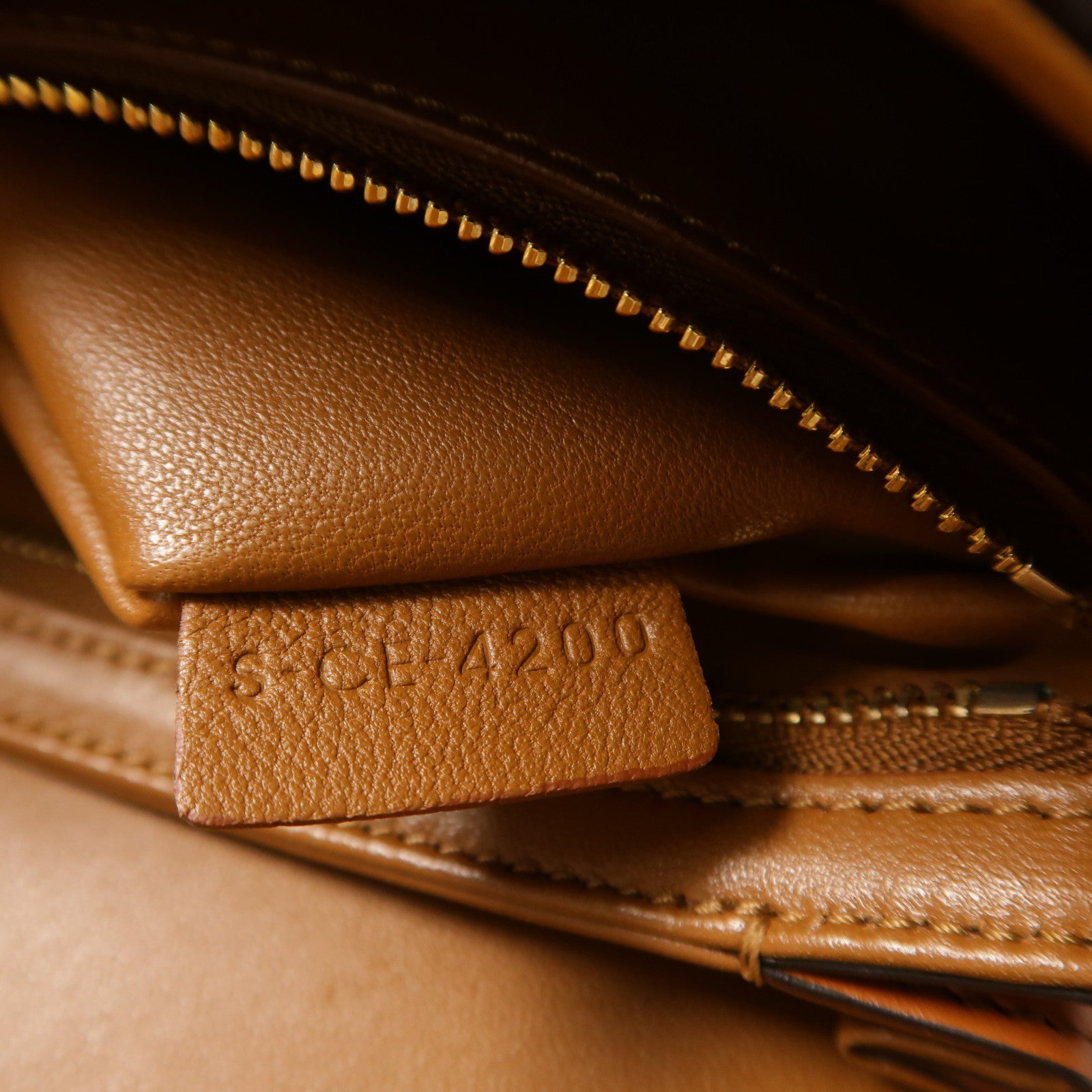 CELINE 帆布Teen Triomphe金扣肩背袋