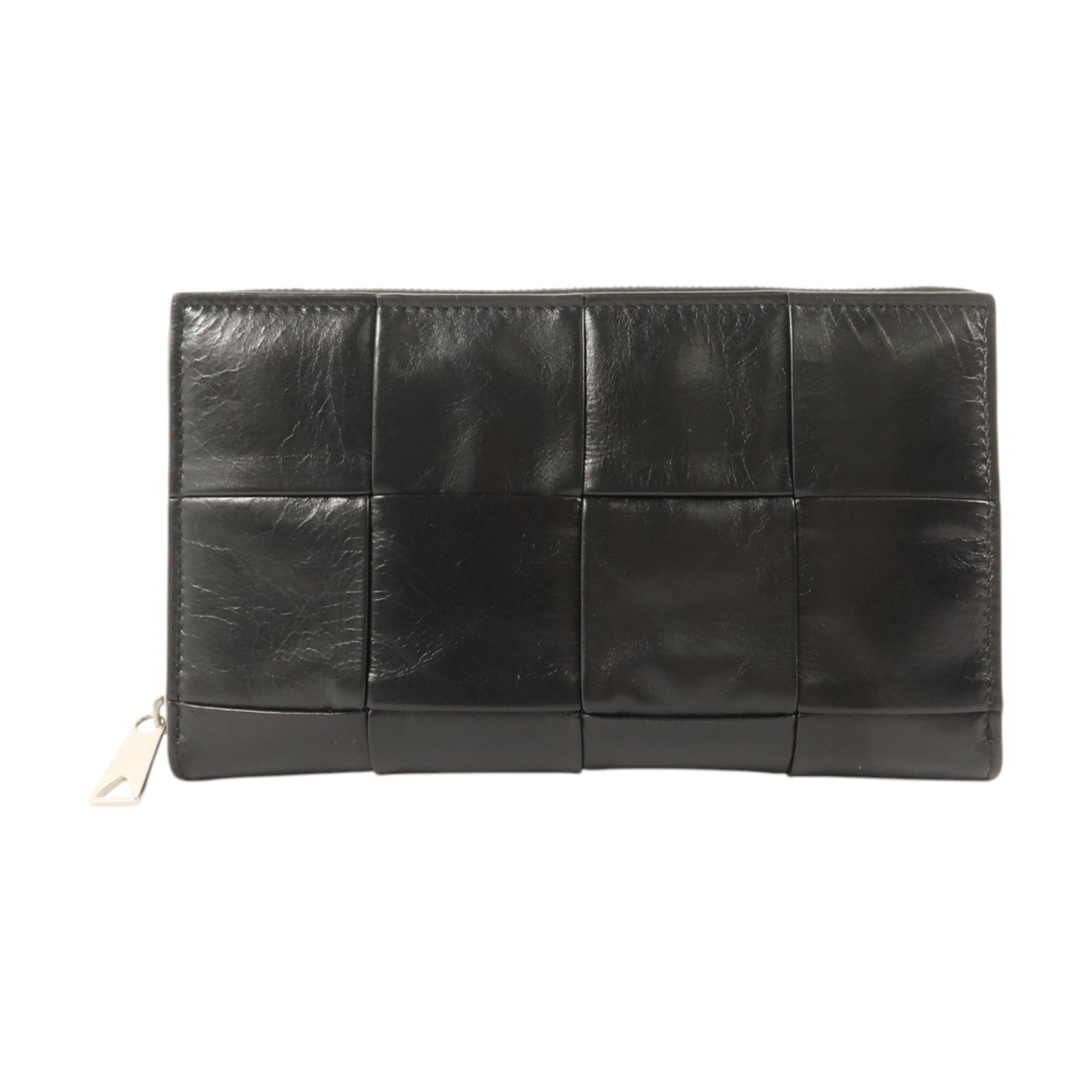 BOTTEGA VENETA 牛皮皮革Zipper Long Wallet銀扣長錢包