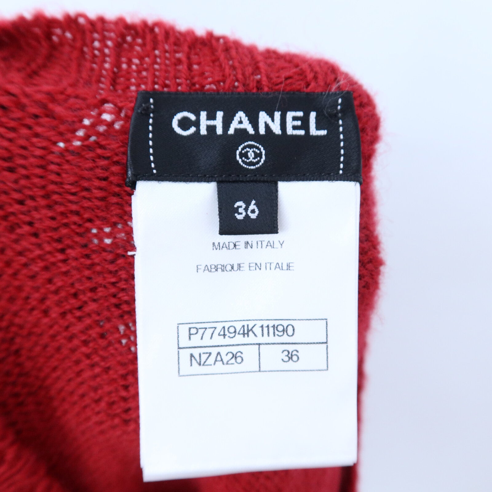 CHANEL Wool Long Sleeve Knitting Sweater針織