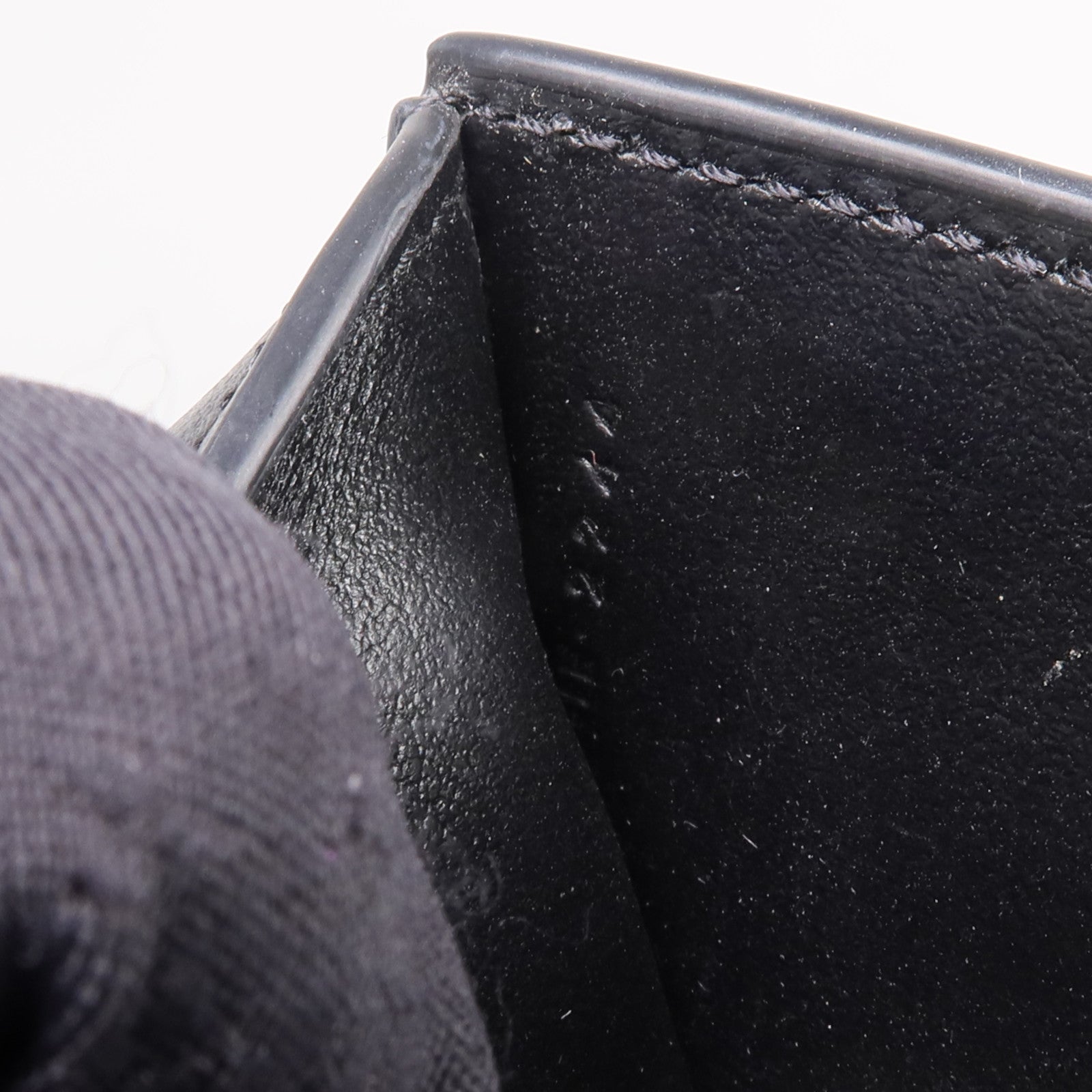 CELINE 牛皮皮革Triomphe Compact Wallet金扣錢包