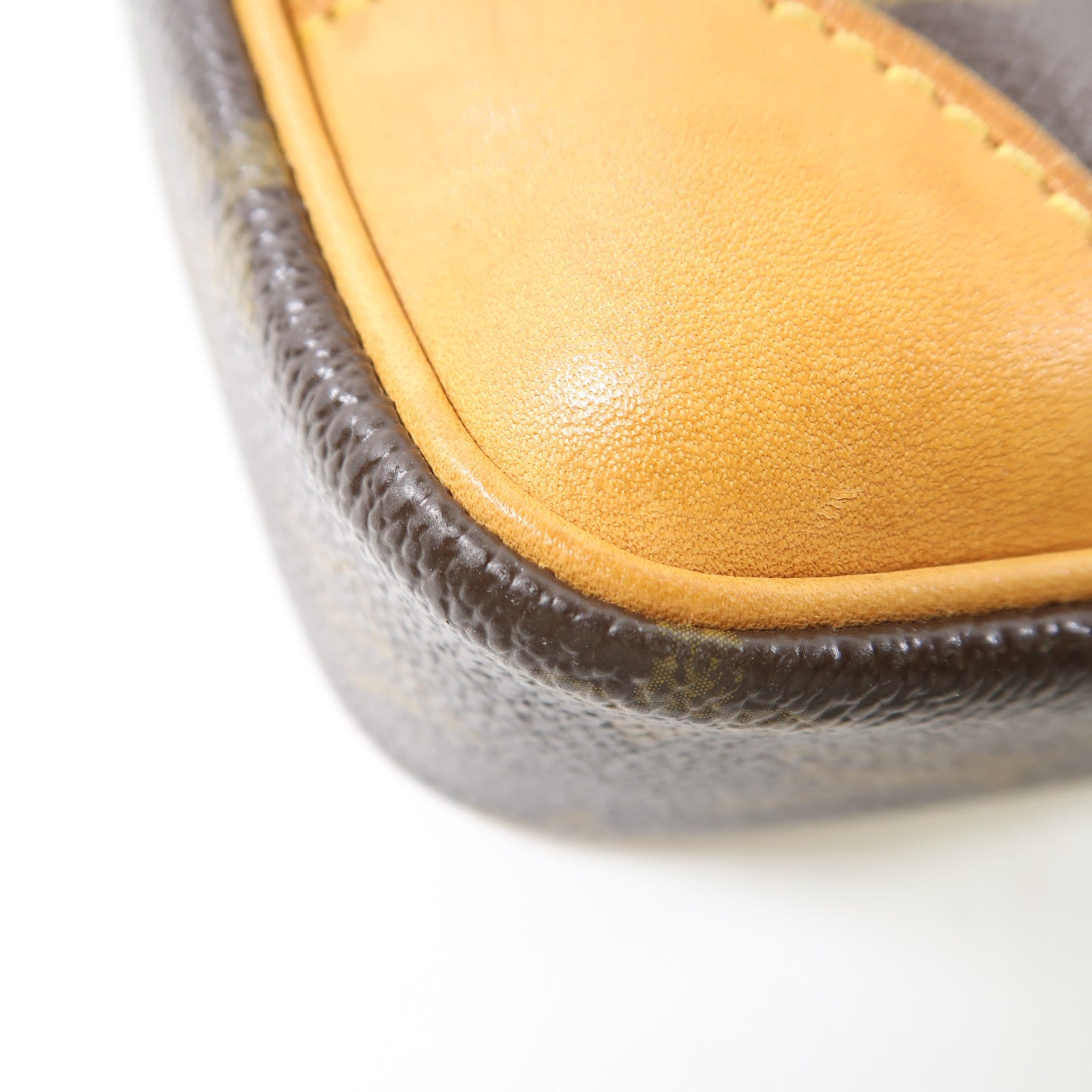 LOUIS VUITTON Monogram Danube金扣肩背袋棕色