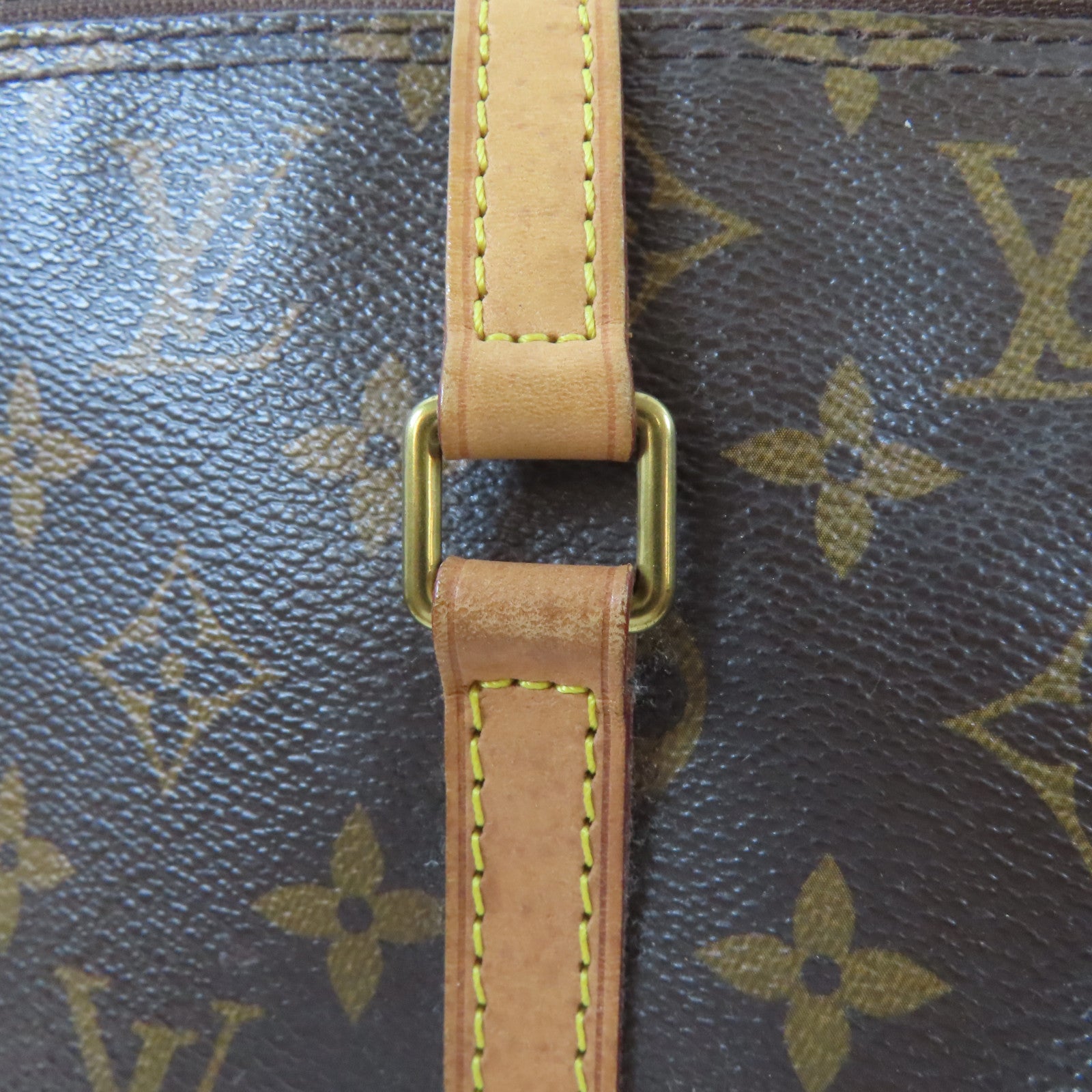 LOUIS VUITTON Monogram Papillon金扣肩背袋啡色