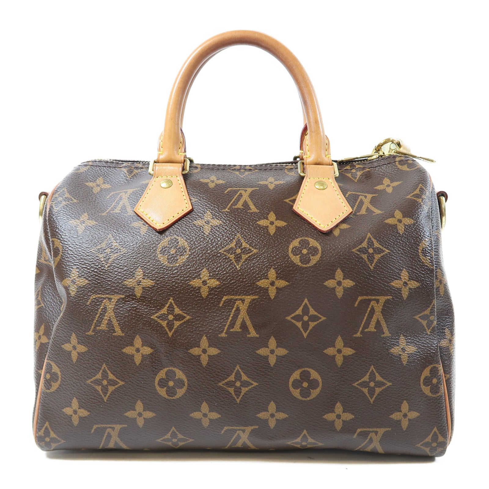 LOUIS VUITTON Monogram Speedy Bandoulière 25金扣手挽肩背兩用袋啡色