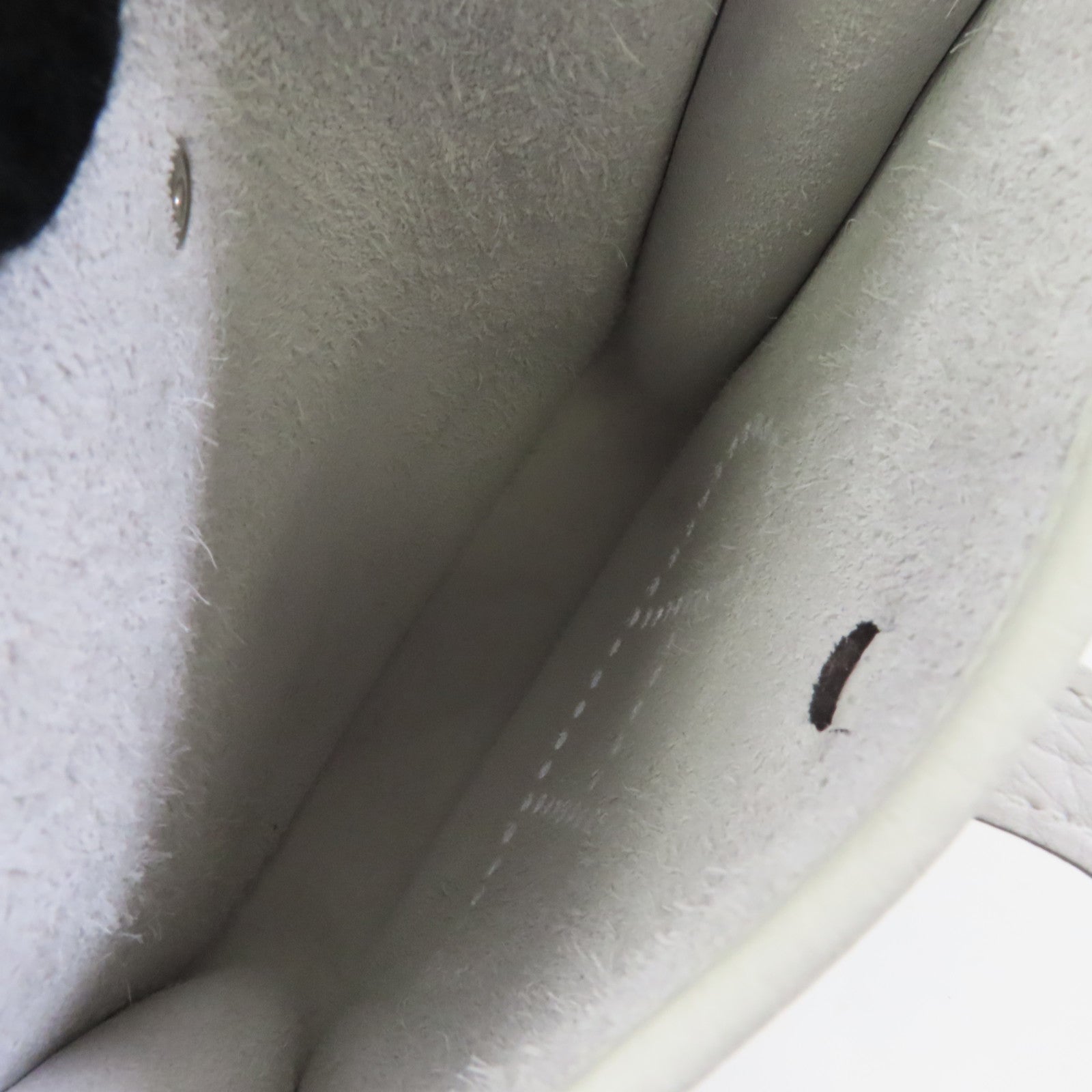 HERMES Clemence皮革Evelyne TPM銀扣肩背袋New White/白色